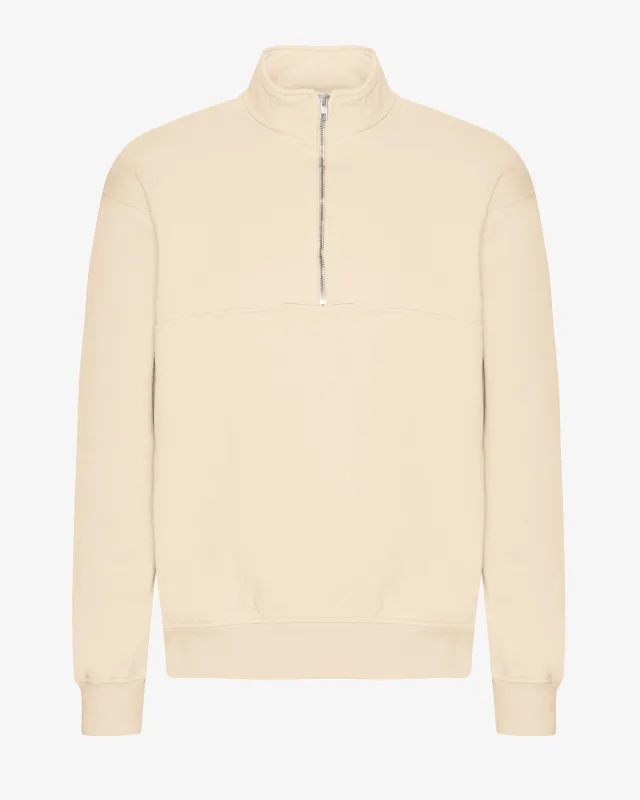 Organic Quarter Zip - Ivory White sold by Colorful Standard