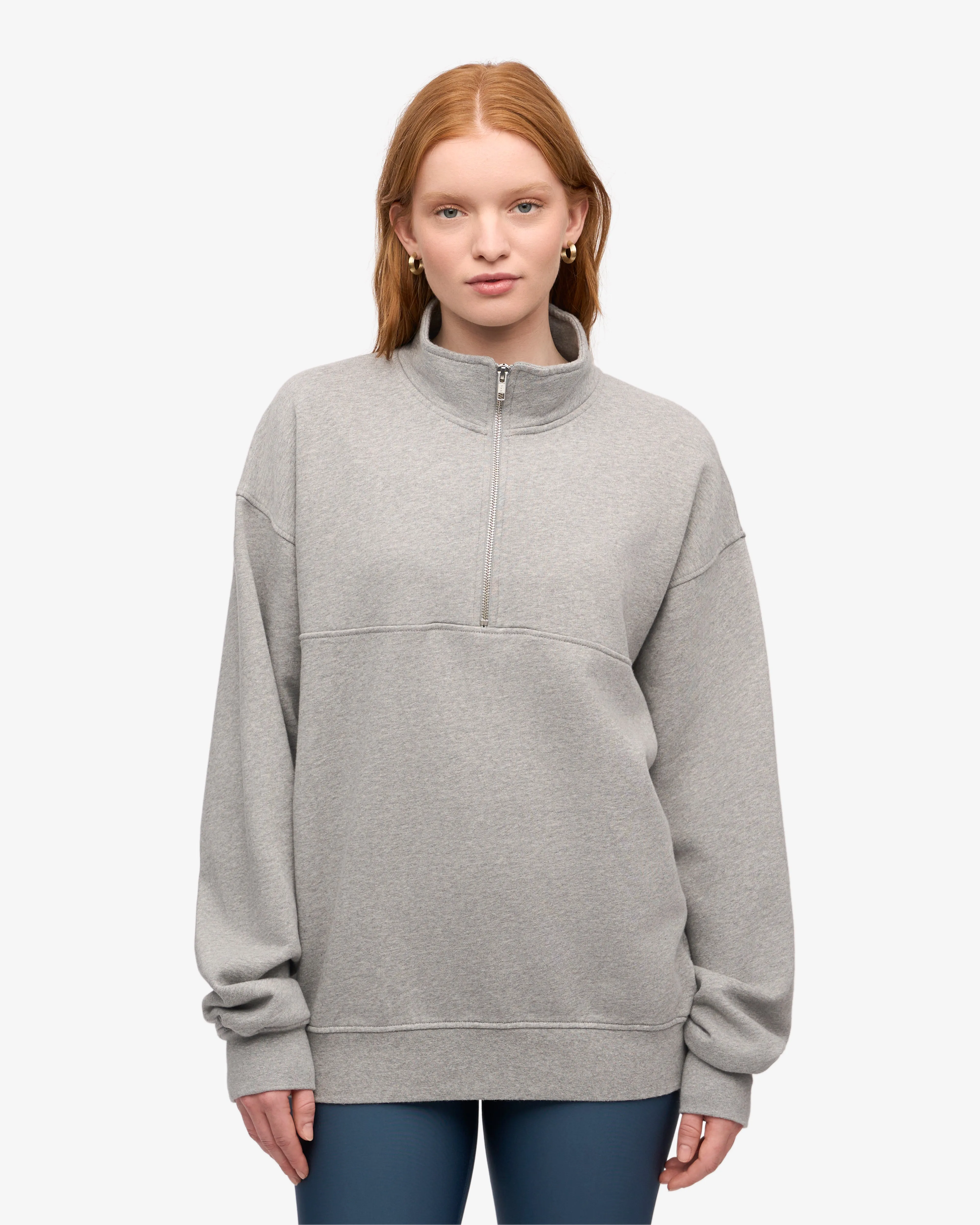 Organic Quarter Zip - Heather Grey sold by Colorful Standard product image thumbnail 2