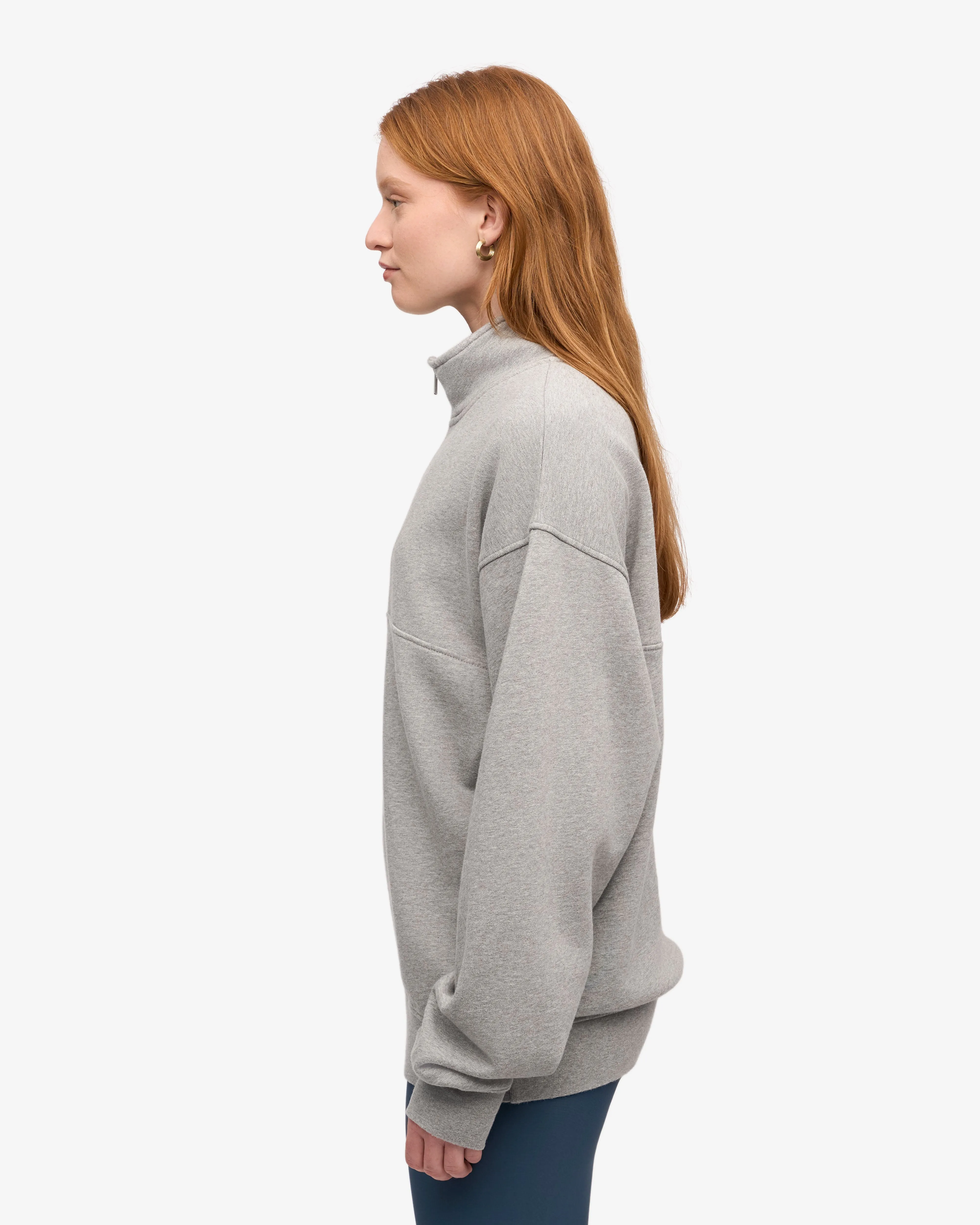Organic Quarter Zip - Heather Grey sold by Colorful Standard product image thumbnail 3
