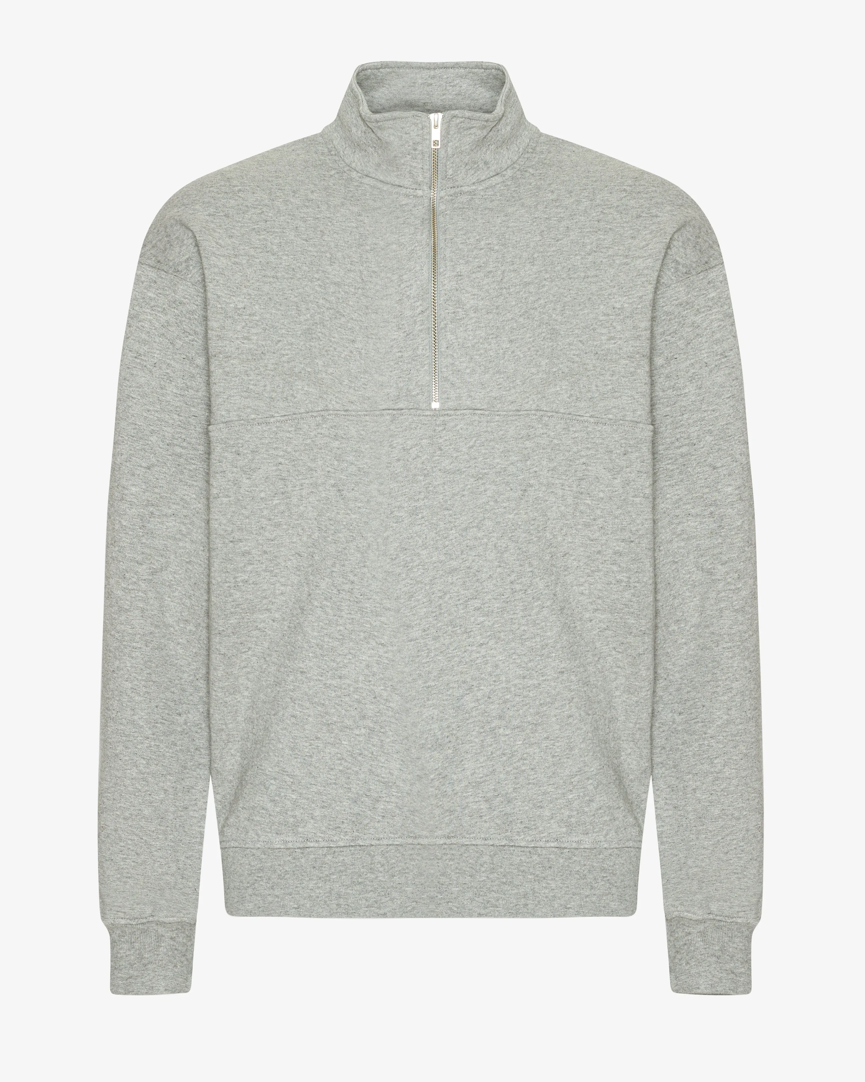 Organic Quarter Zip - Heather Grey sold by Colorful Standard
