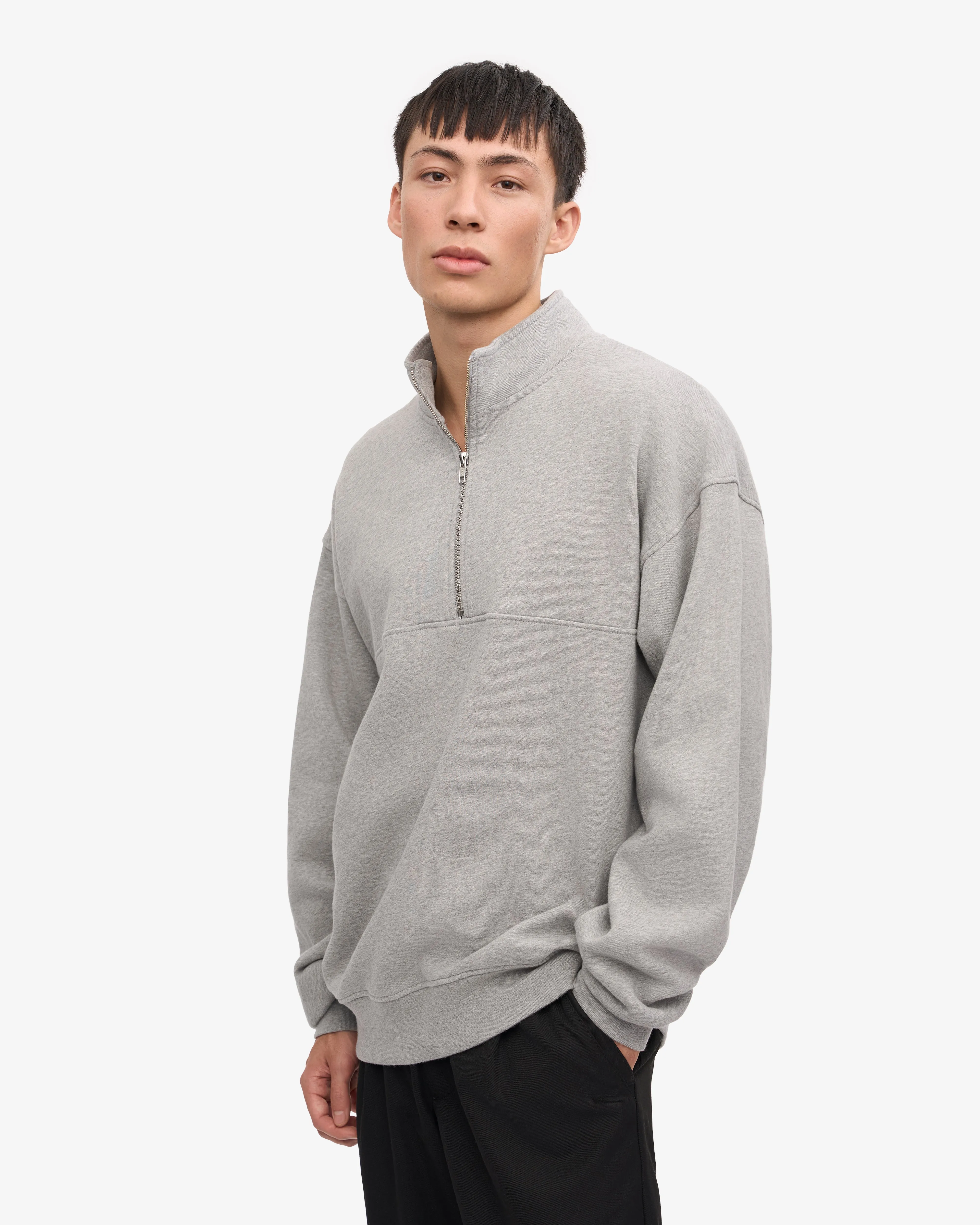 Organic Quarter Zip - Heather Grey sold by Colorful Standard product image thumbnail 2