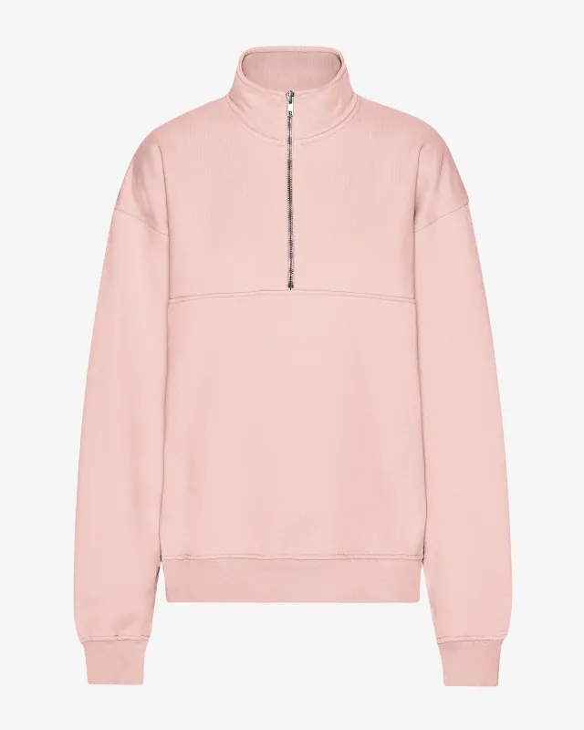 Organic Quarter Zip - Faded Pink sold by Colorful Standard