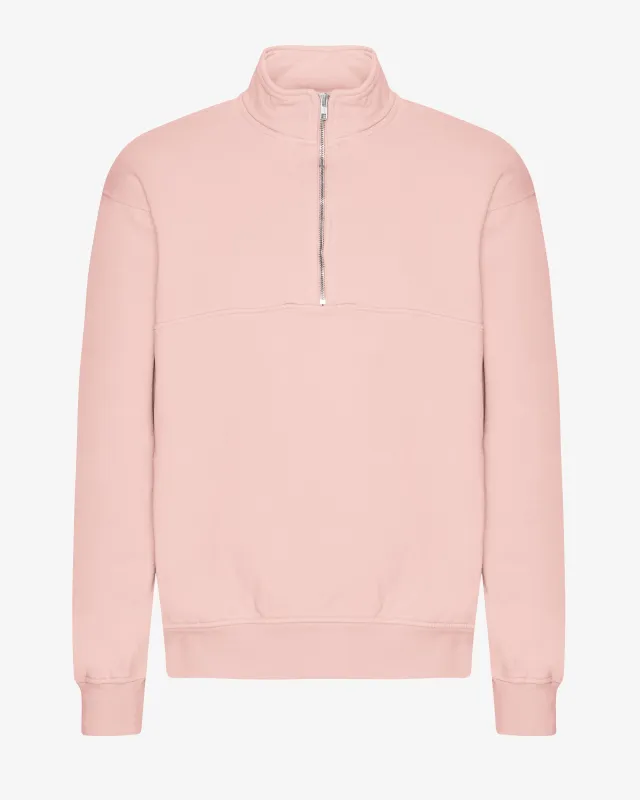 Organic Quarter Zip - Faded Pink sold by Colorful Standard