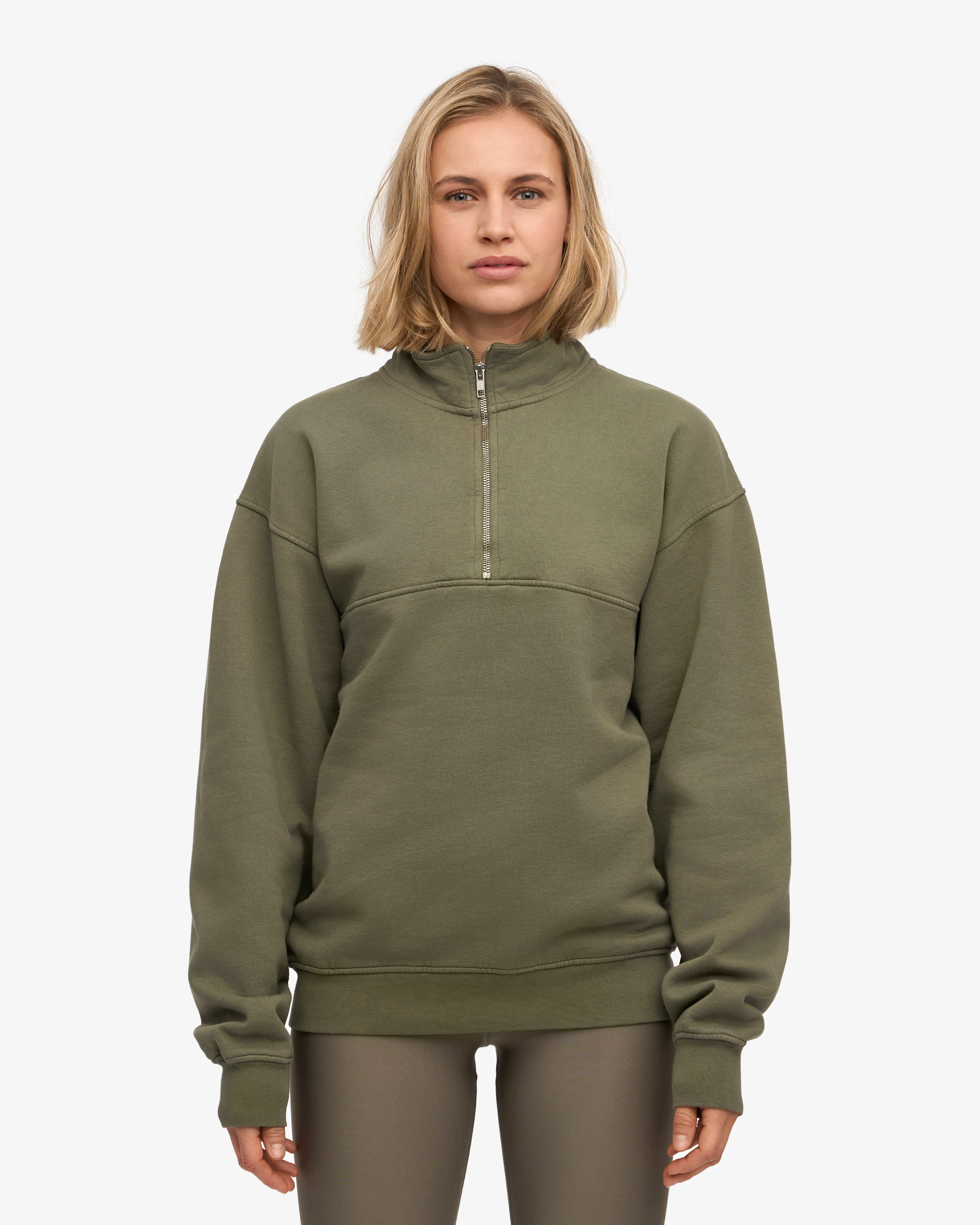 Organic Quarter Zip - Dusty Olive sold by Colorful Standard product image thumbnail 2