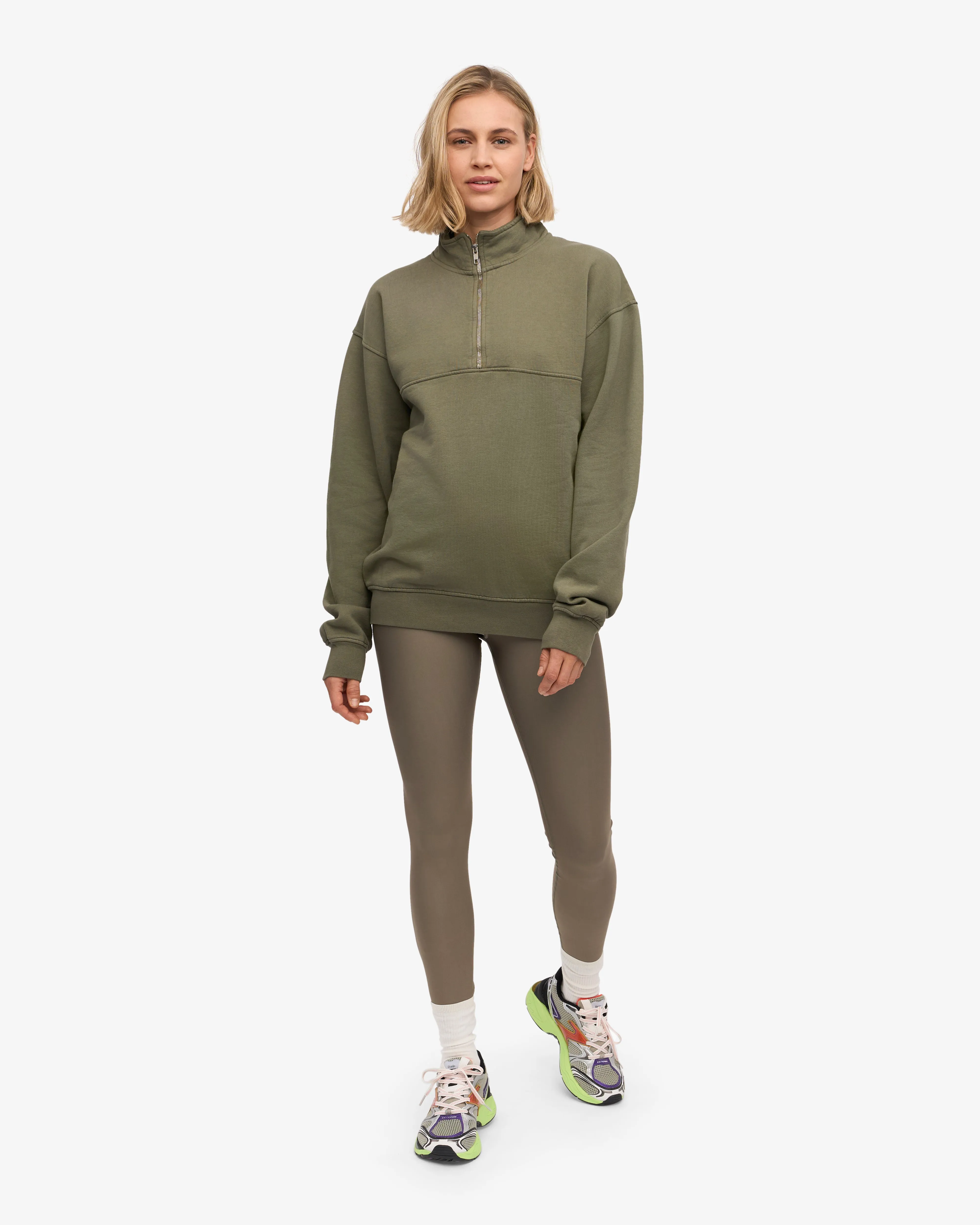 Organic Quarter Zip - Dusty Olive sold by Colorful Standard product image thumbnail 5