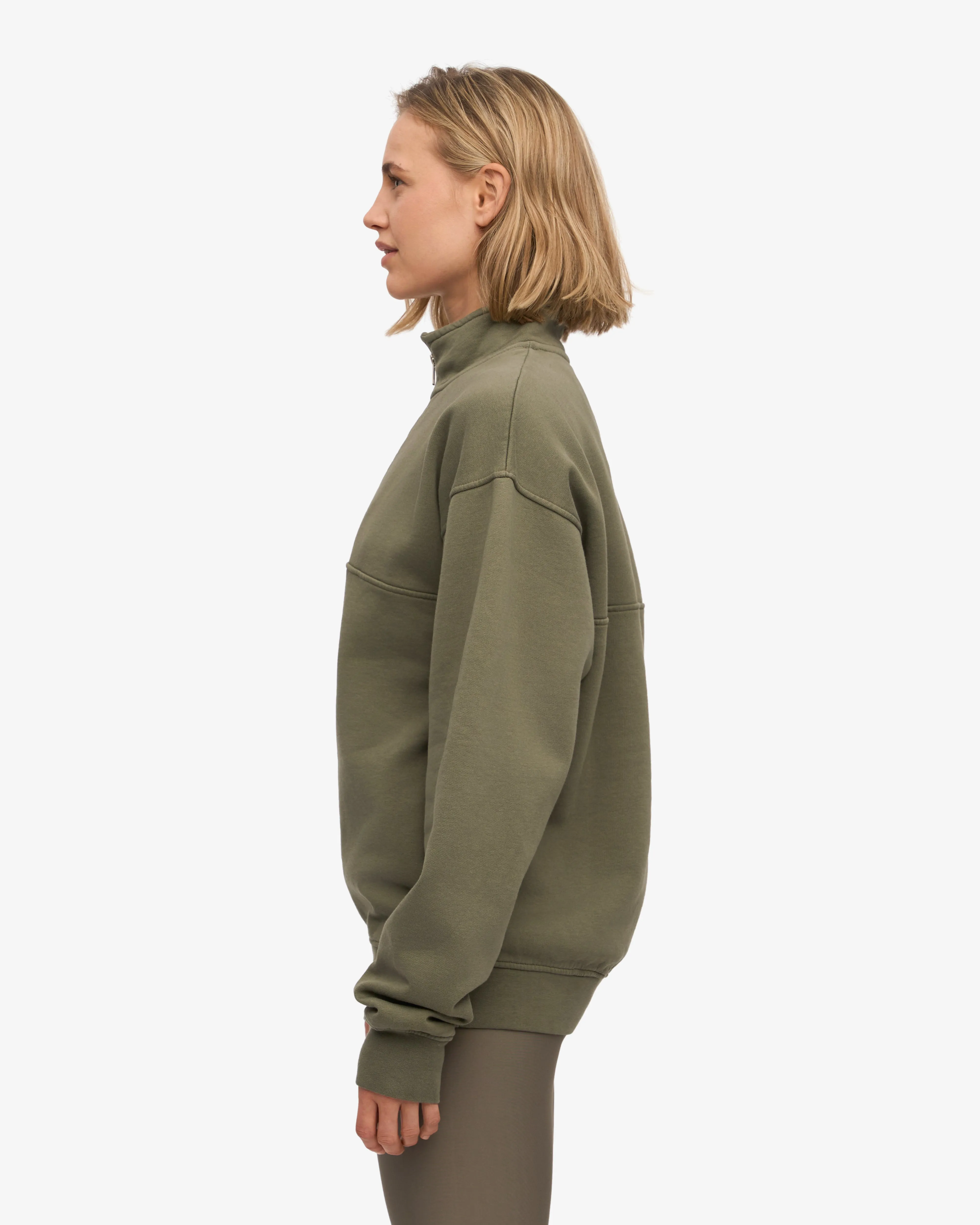 Organic Quarter Zip - Dusty Olive sold by Colorful Standard product image thumbnail 3