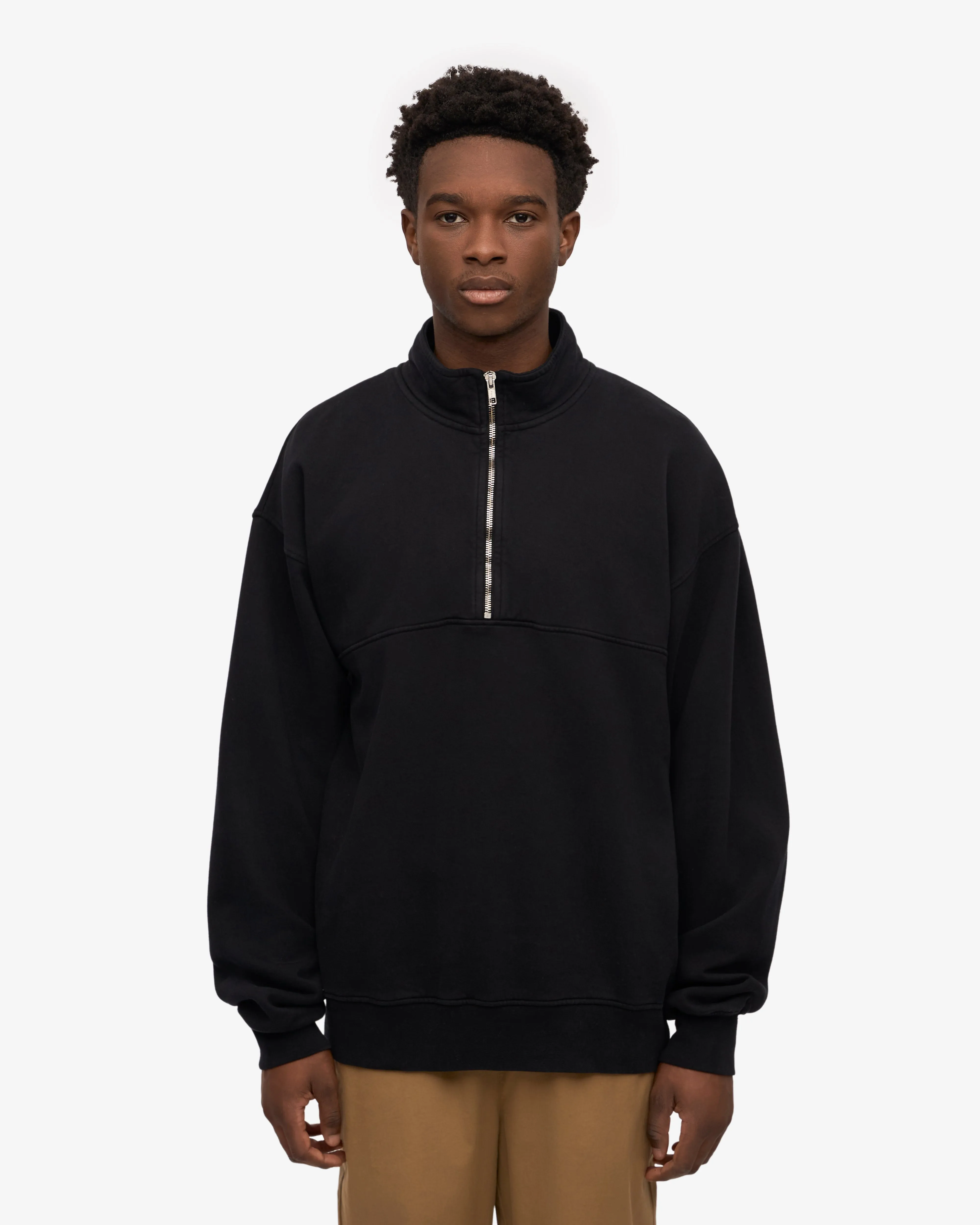 Organic Quarter Zip - Deep Black sold by Colorful Standard product image thumbnail 2