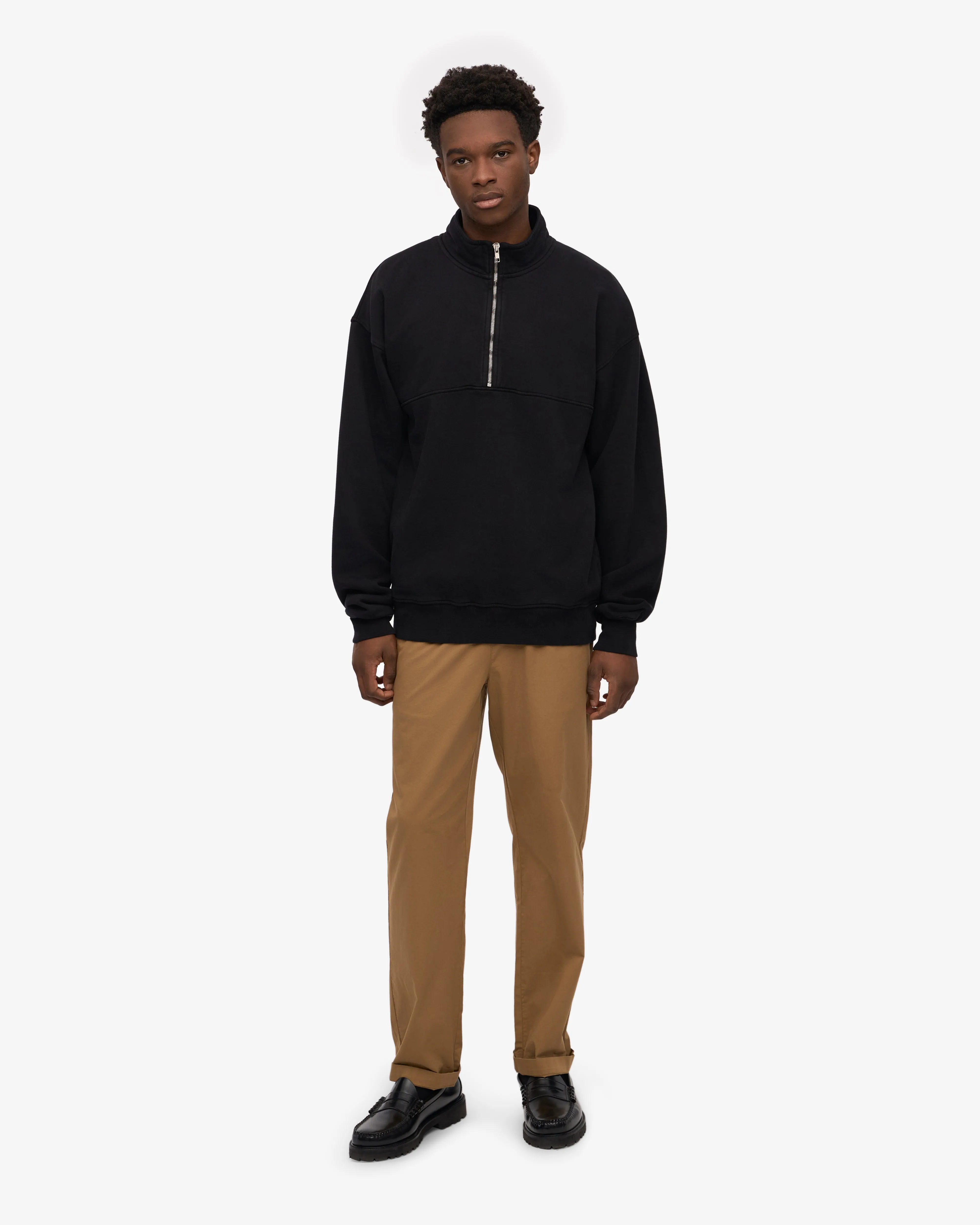 Organic Quarter Zip - Deep Black sold by Colorful Standard product image thumbnail 5