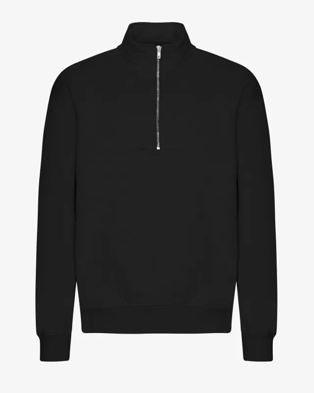 Organic Quarter Zip - Deep Black sold by Colorful Standard