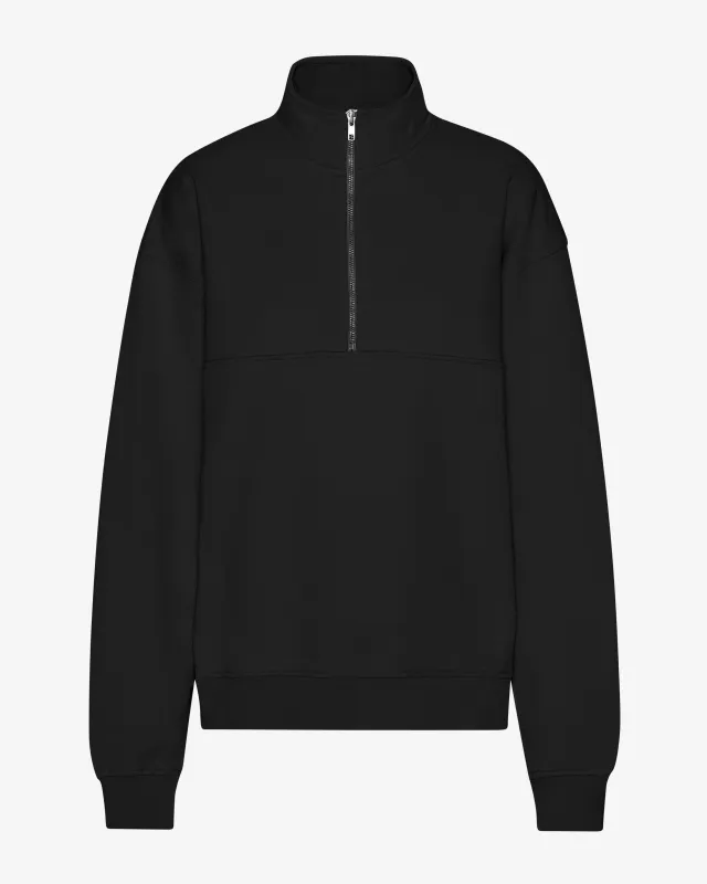 Organic Quarter Zip - Deep Black sold by Colorful Standard