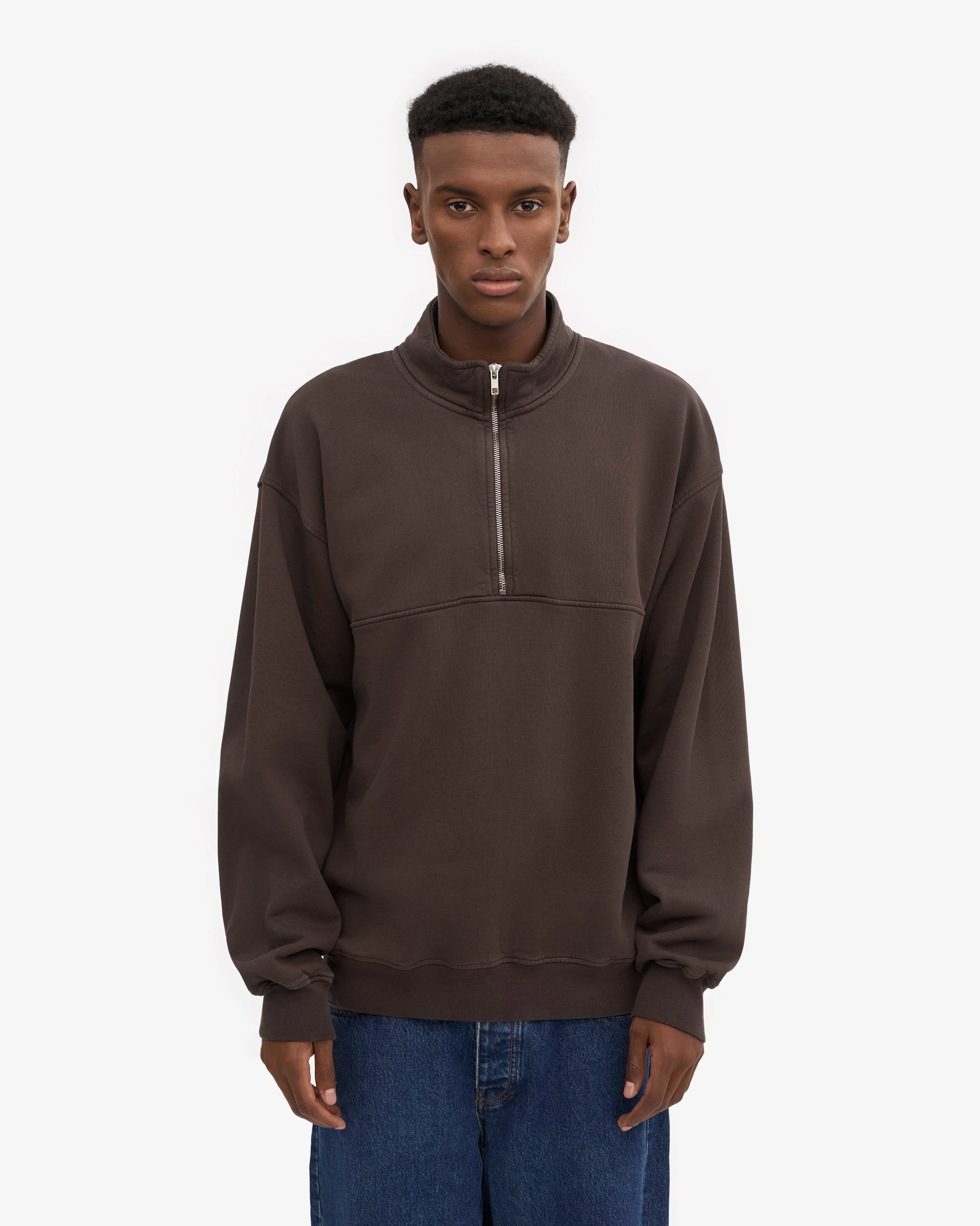 Organic Quarter Zip - Coffee Brown sold by Colorful Standard product image thumbnail 2