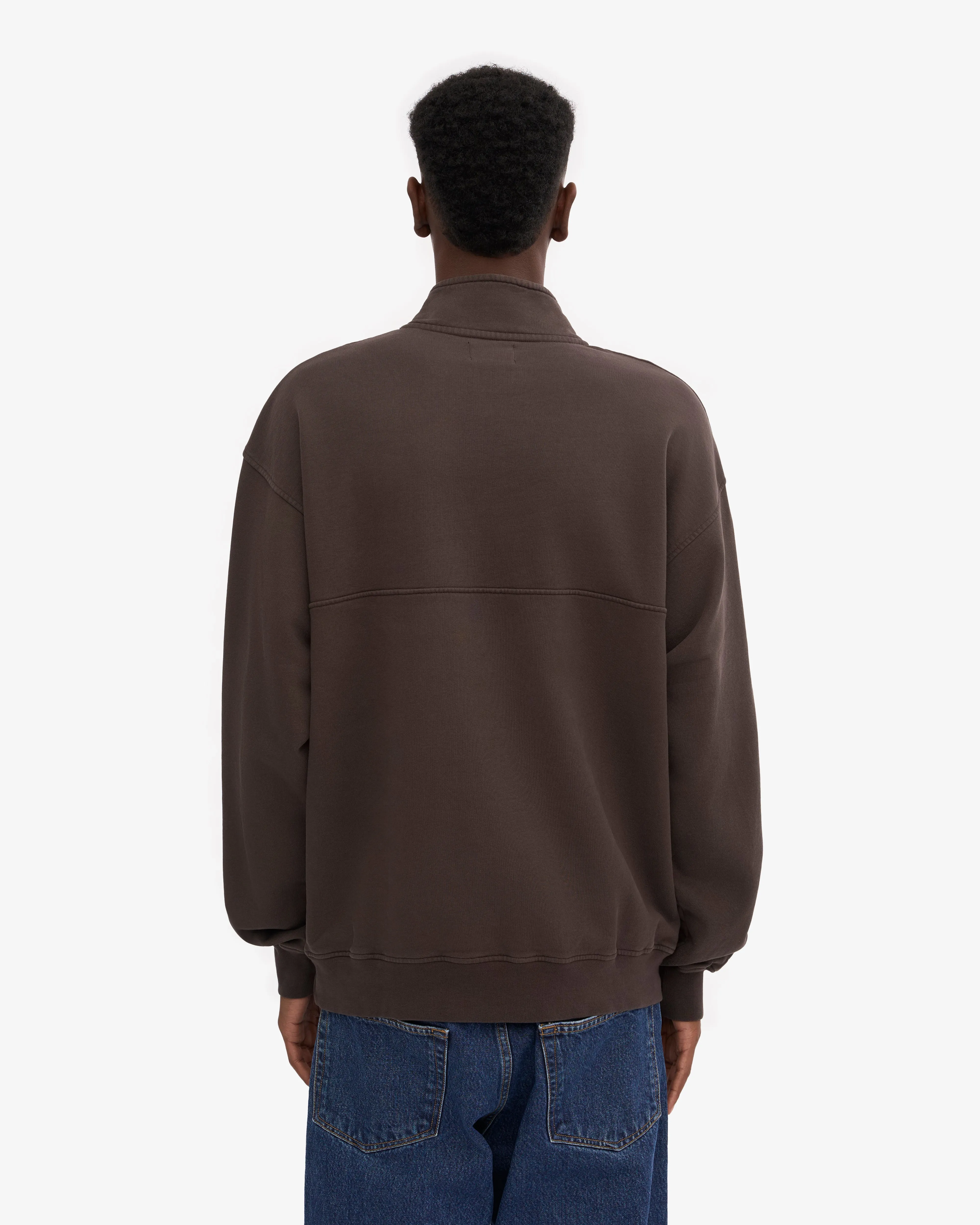 Organic Quarter Zip - Coffee Brown sold by Colorful Standard product image thumbnail 4