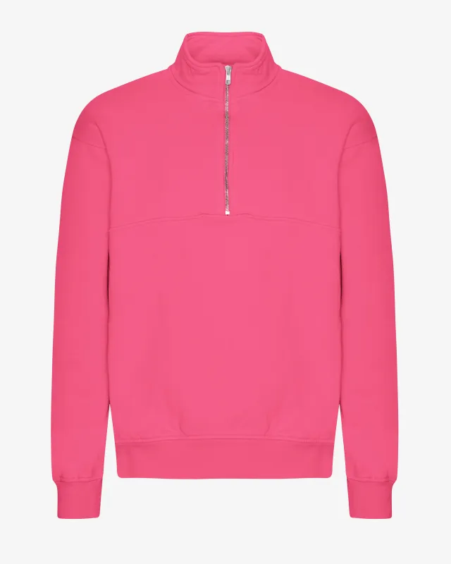 Organic Quarter Zip - Bubblegum Pink sold by Colorful Standard