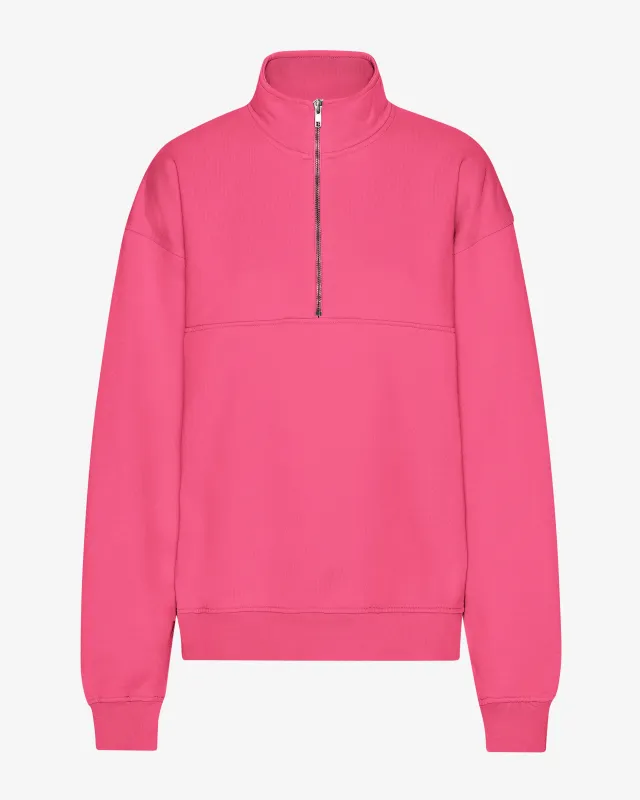 Organic Quarter Zip - Bubblegum Pink sold by Colorful Standard