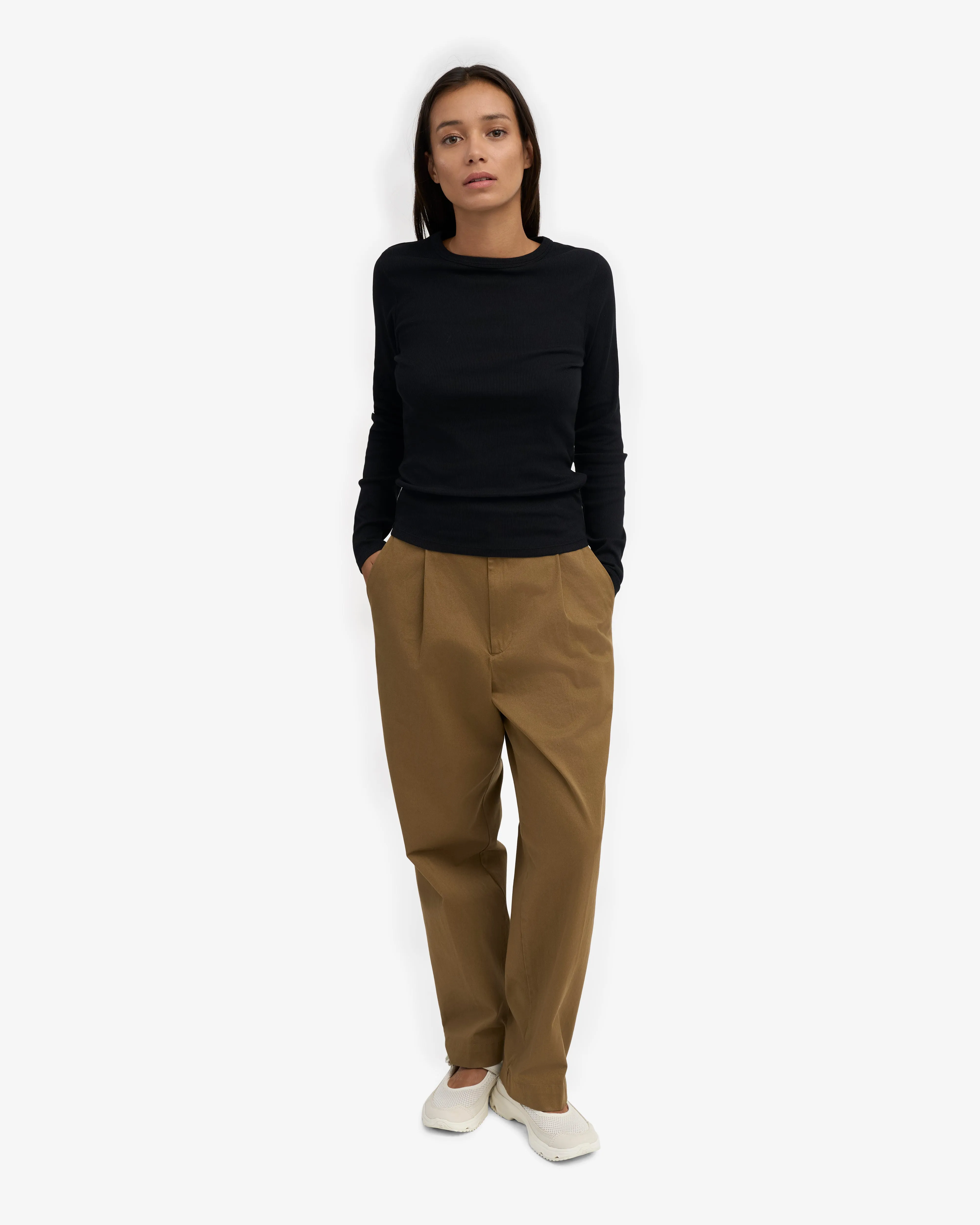 Women Organic Rib LS T-Shirt - Deep Black sold by Colorful Standard product image thumbnail 5