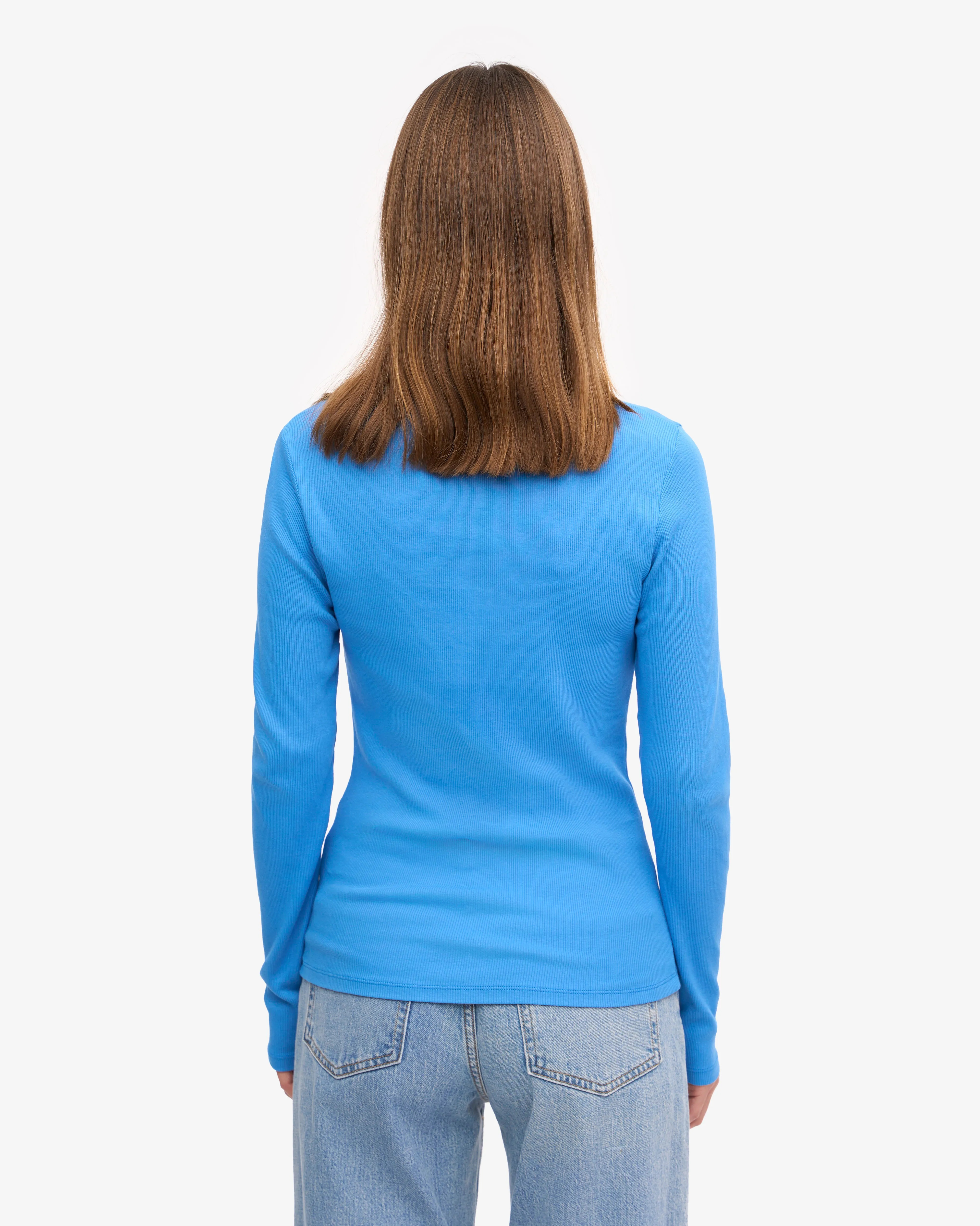 Women Organic Rib LS T-Shirt - Pacific Blue sold by Colorful Standard product image thumbnail 4