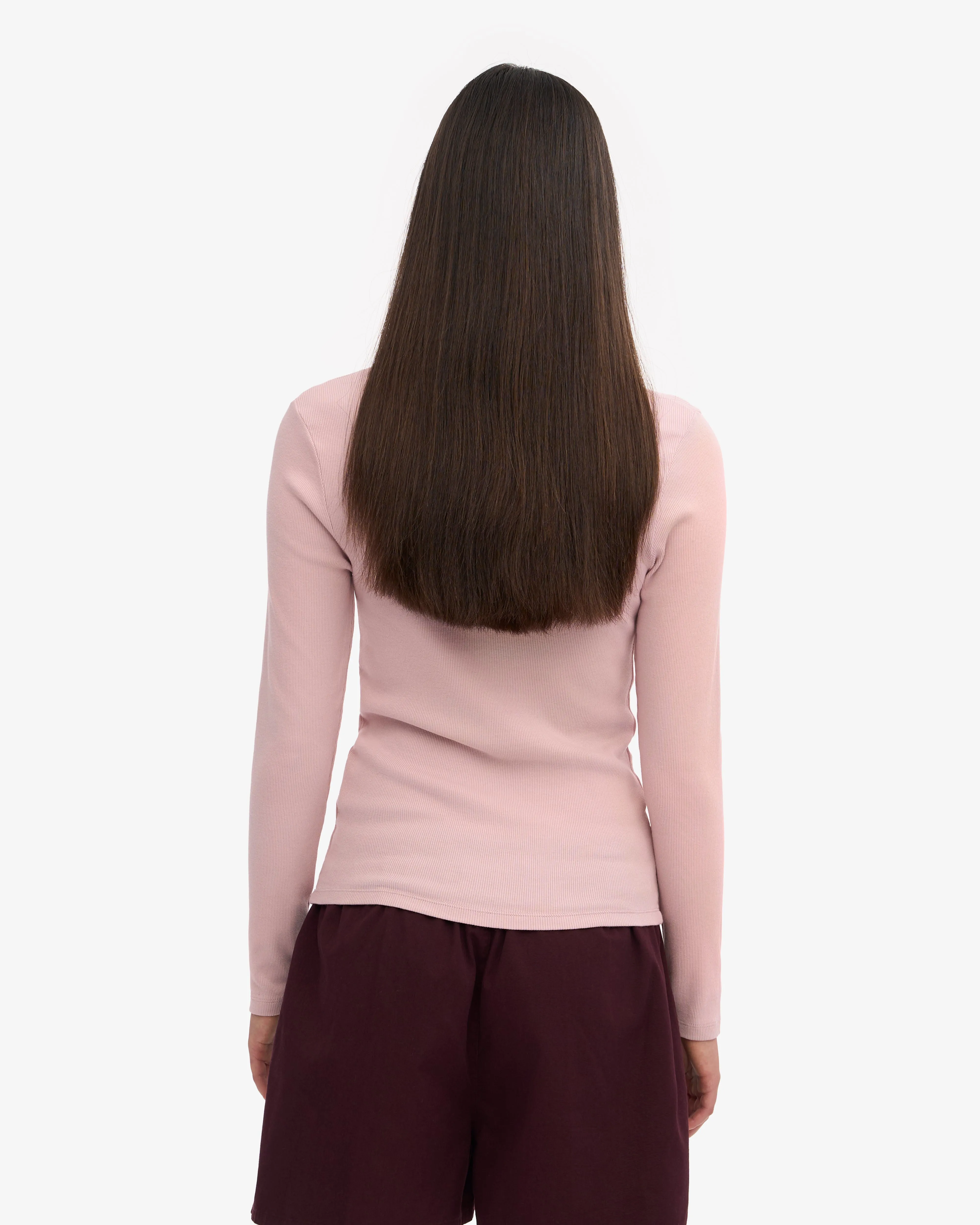 Women Organic Rib LS T-Shirt - Faded Pink sold by Colorful Standard product image thumbnail 4