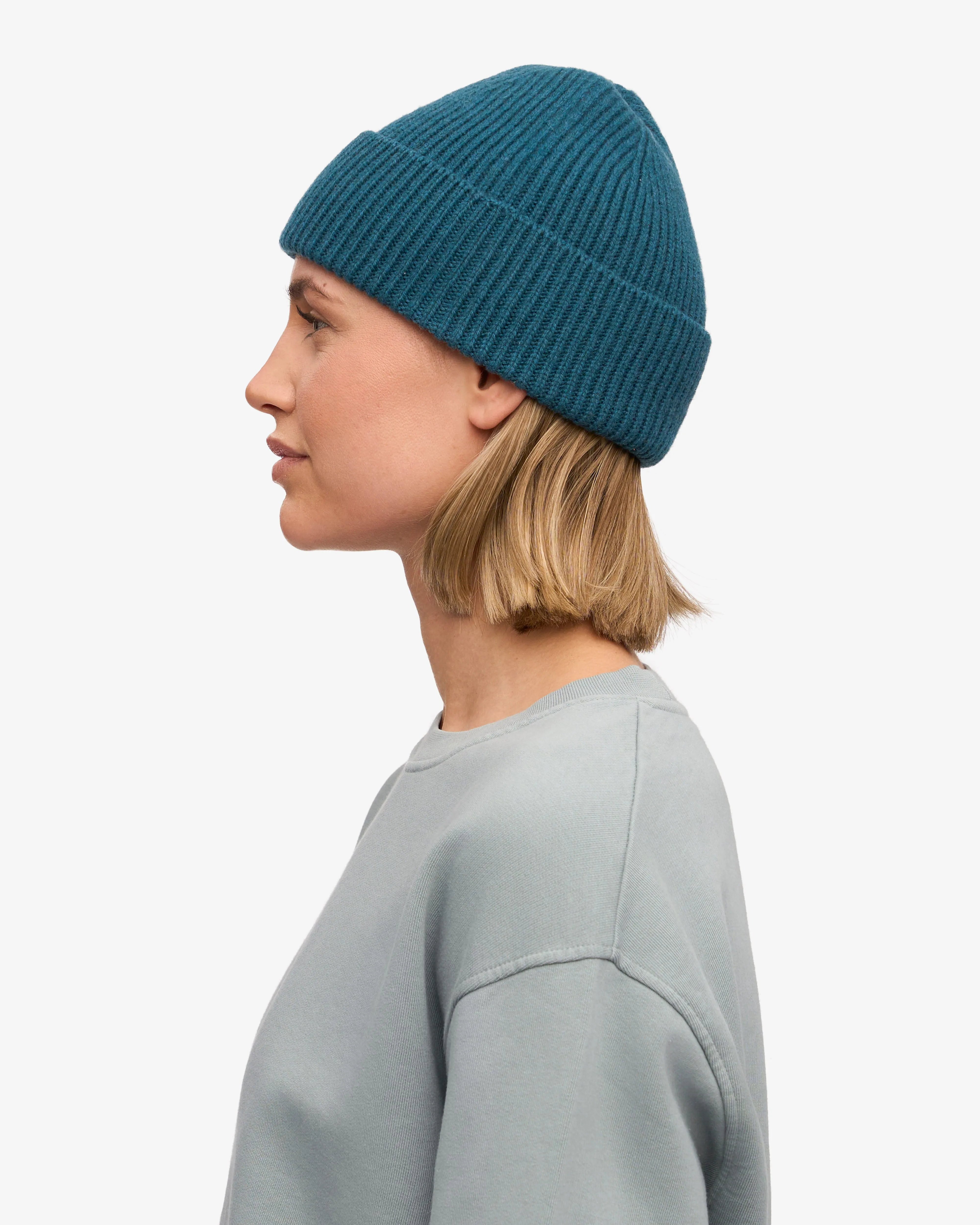 Merino Wool Beanie - Ocean Green sold by Colorful Standard product image thumbnail 3