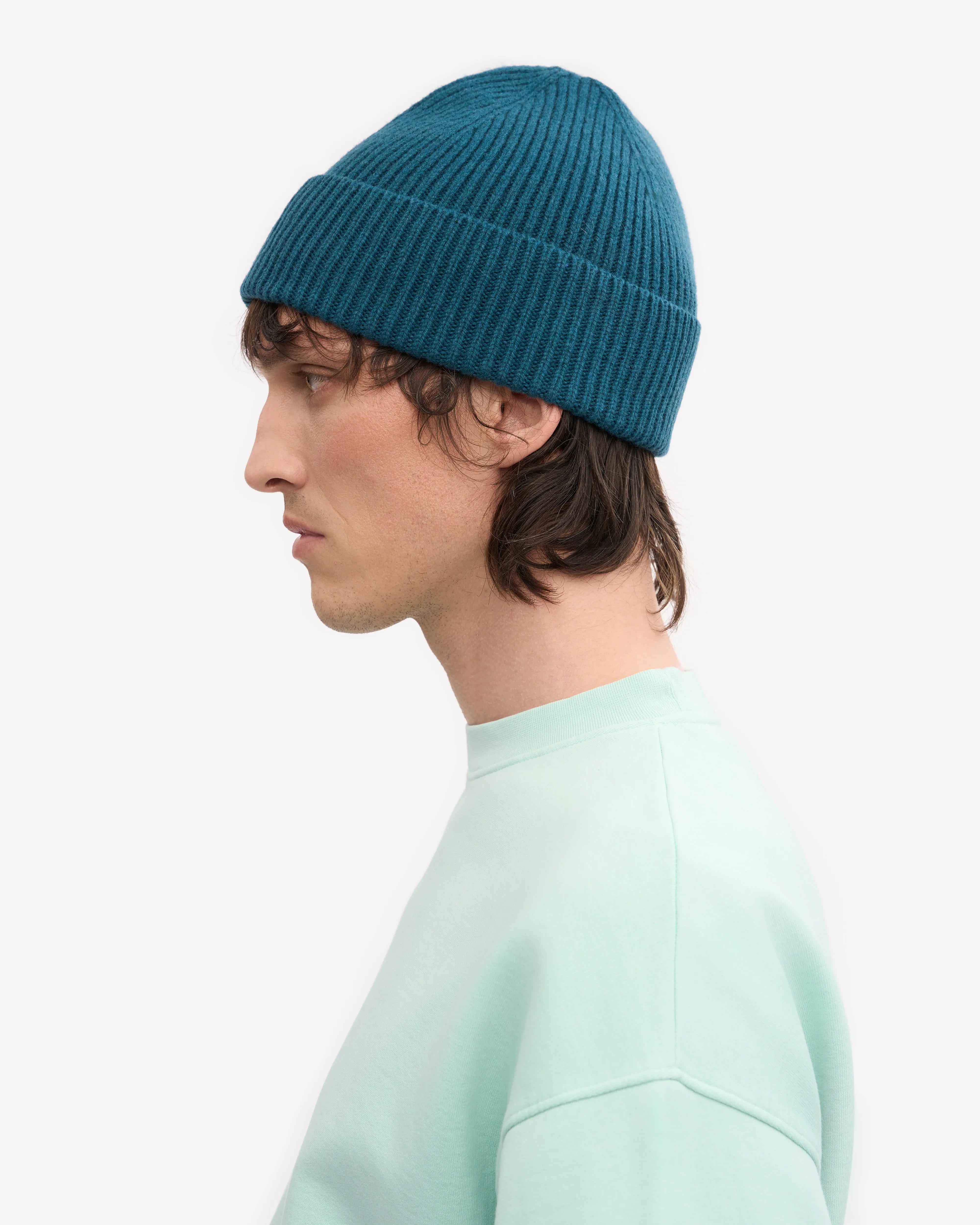 Merino Wool Beanie - Ocean Green sold by Colorful Standard product image thumbnail 3