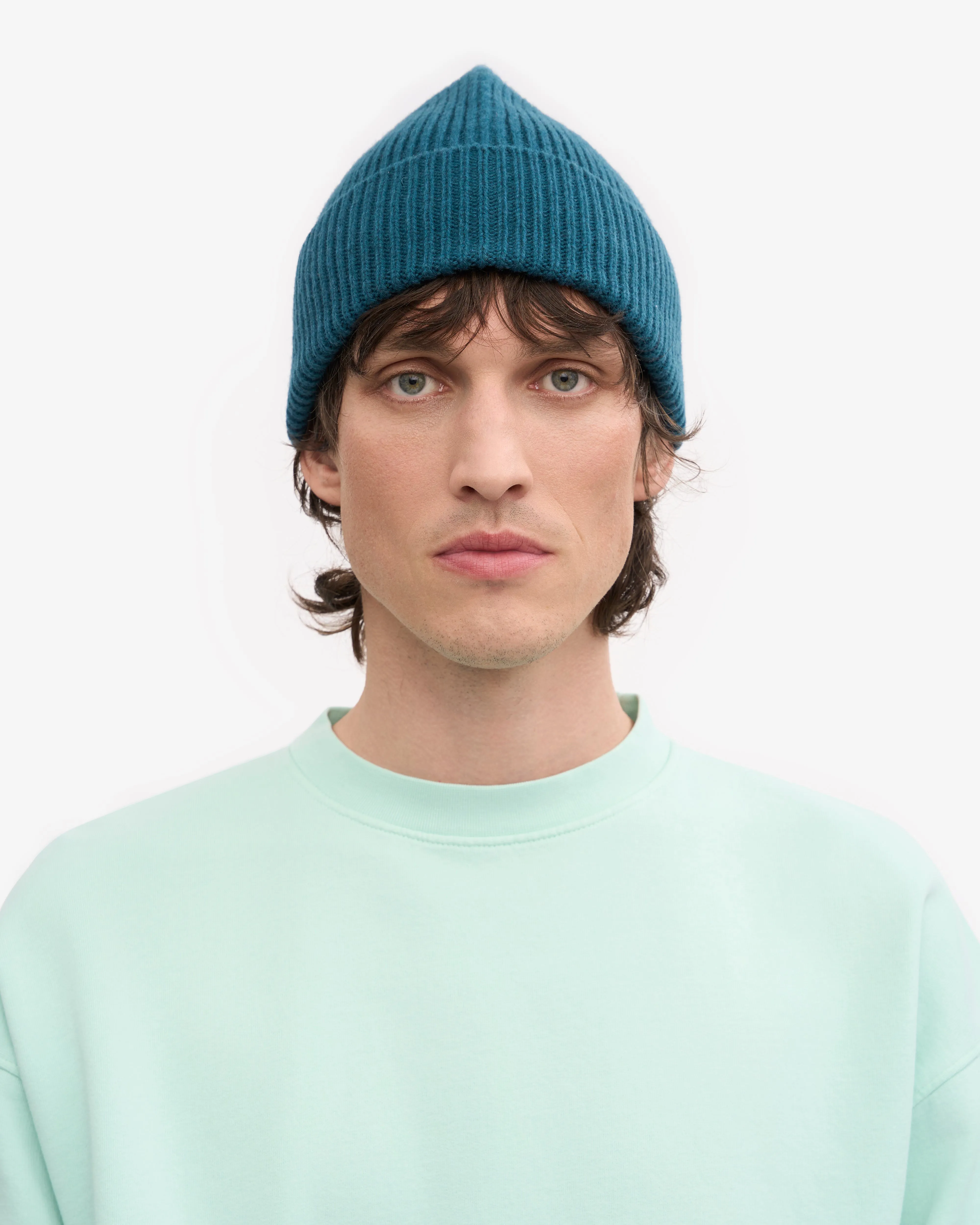 Merino Wool Beanie - Ocean Green sold by Colorful Standard product image thumbnail 2