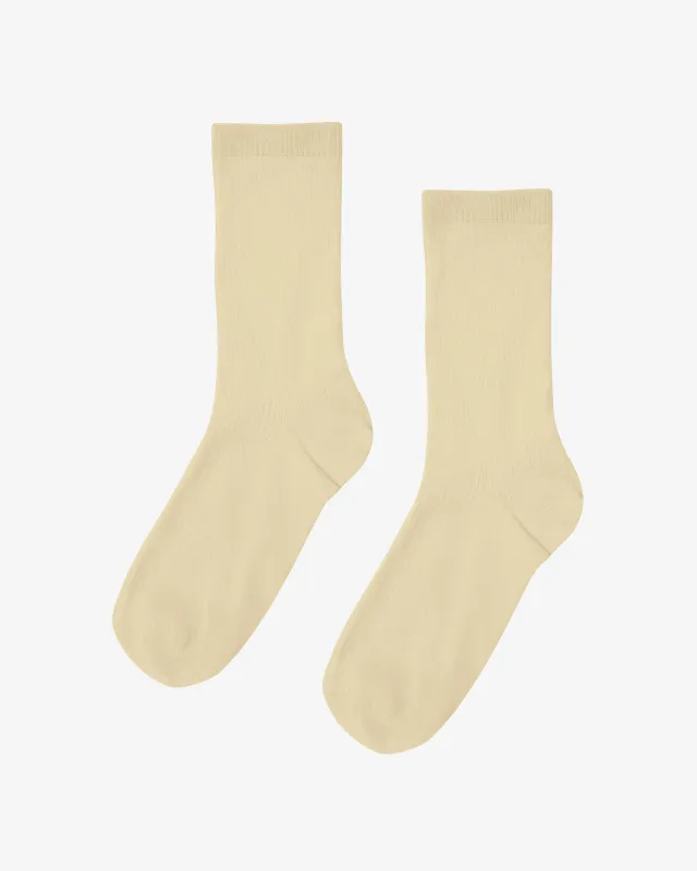 Women Classic Organic Sock - Soft Yellow sold by Colorful Standard