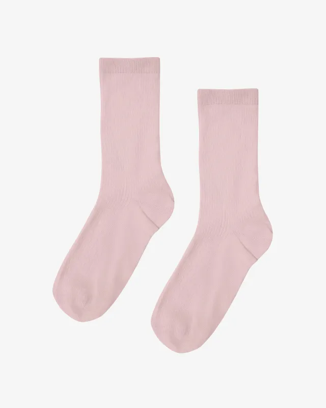 Women Classic Organic Sock - Faded Pink sold by Colorful Standard