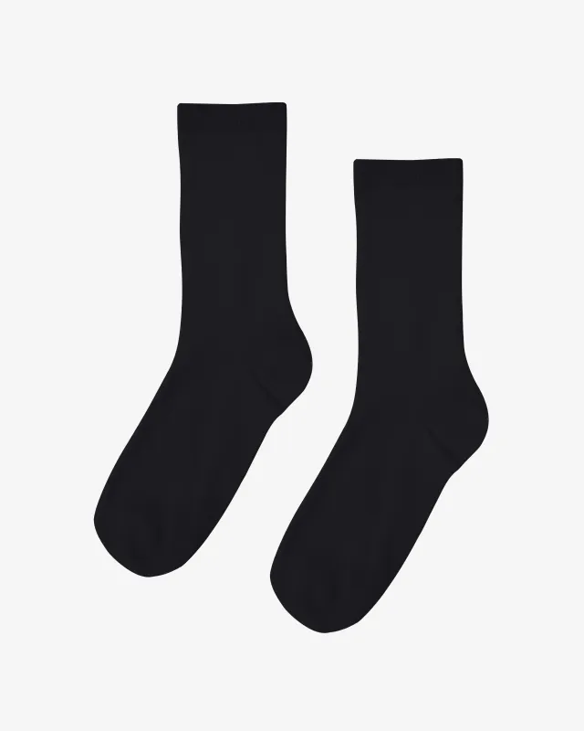 Women Classic Organic Sock - Deep Black sold by Colorful Standard