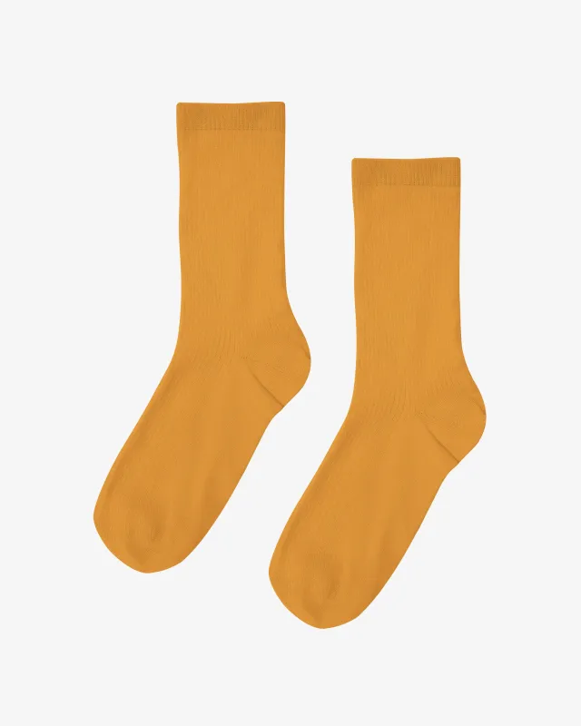 Women Classic Organic Sock - Burned Yellow sold by Colorful Standard