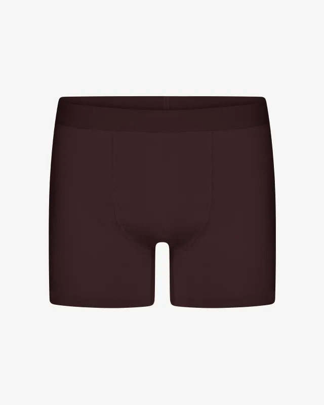 Classic Organic Boxer Briefs - Oxblood Red sold by Colorful Standard
