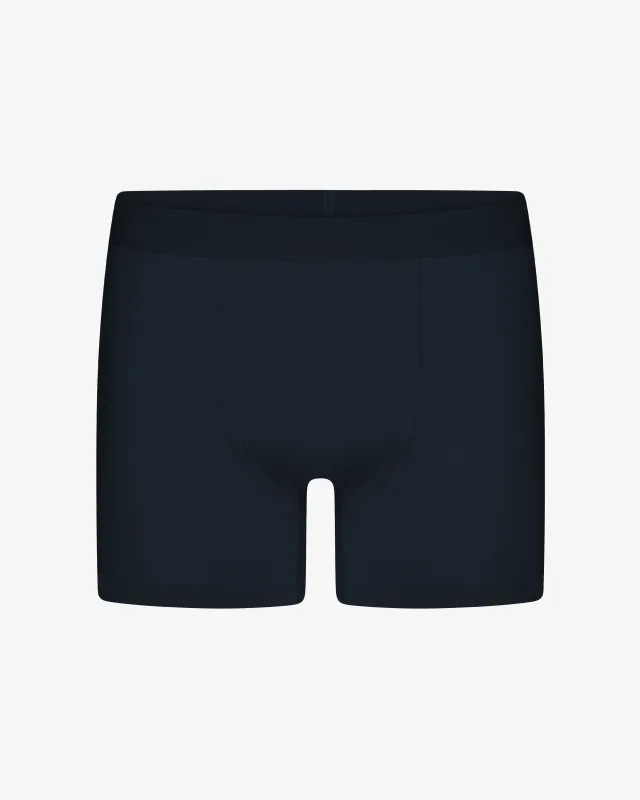 Classic Organic Boxer Briefs - Navy Blue sold by Colorful Standard
