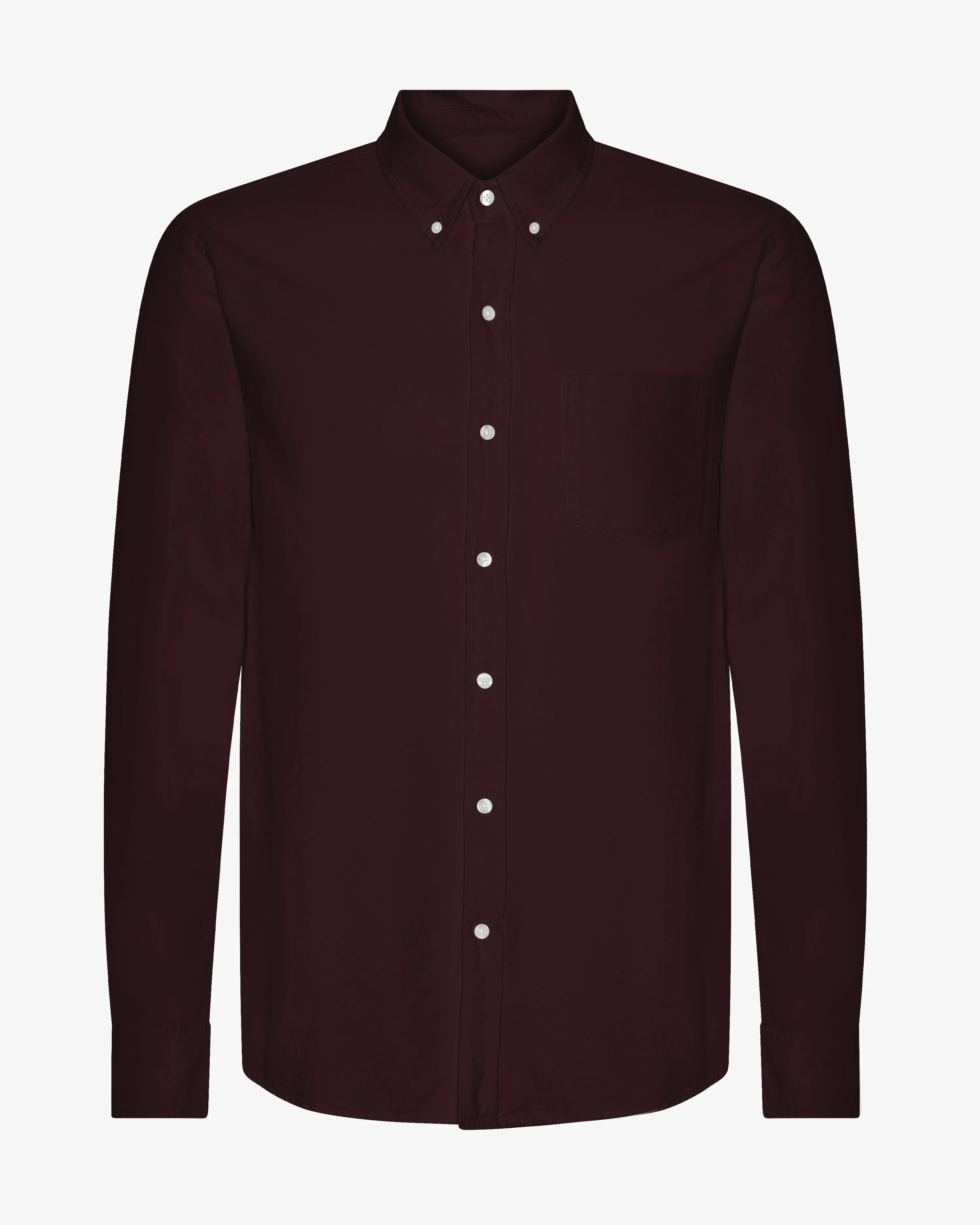 Organic Button Down Shirt - Oxblood Red sold by Colorful Standard