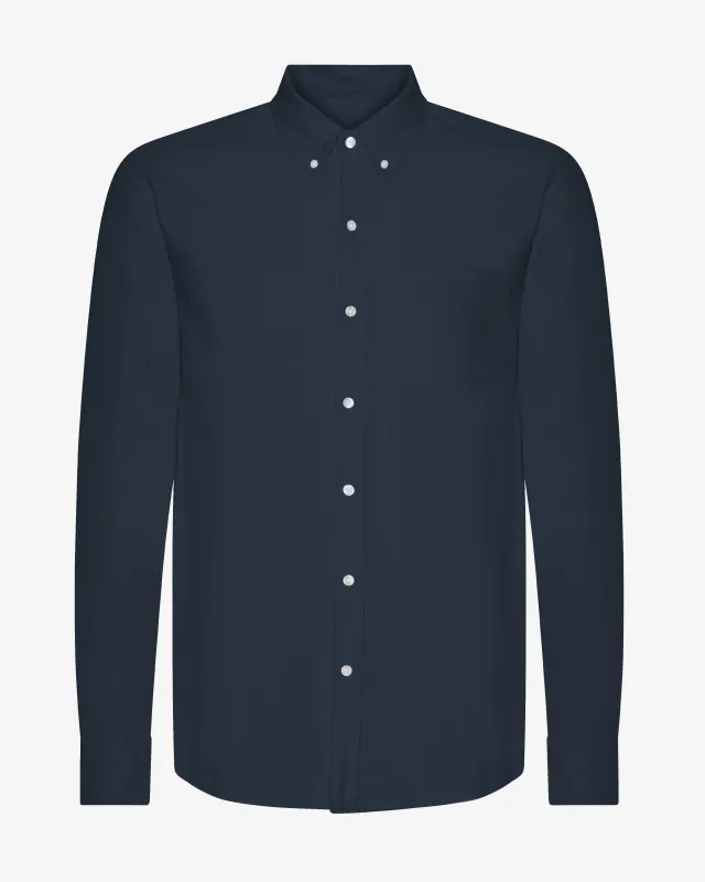 Organic Button Down Shirt - Navy Blue sold by Colorful Standard