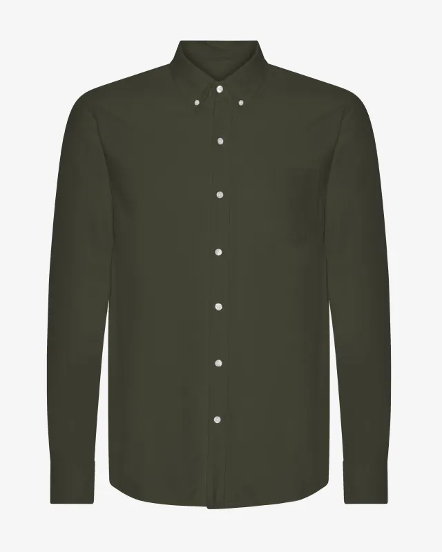 Organic Button Down Shirt - Hunter Green sold by Colorful Standard