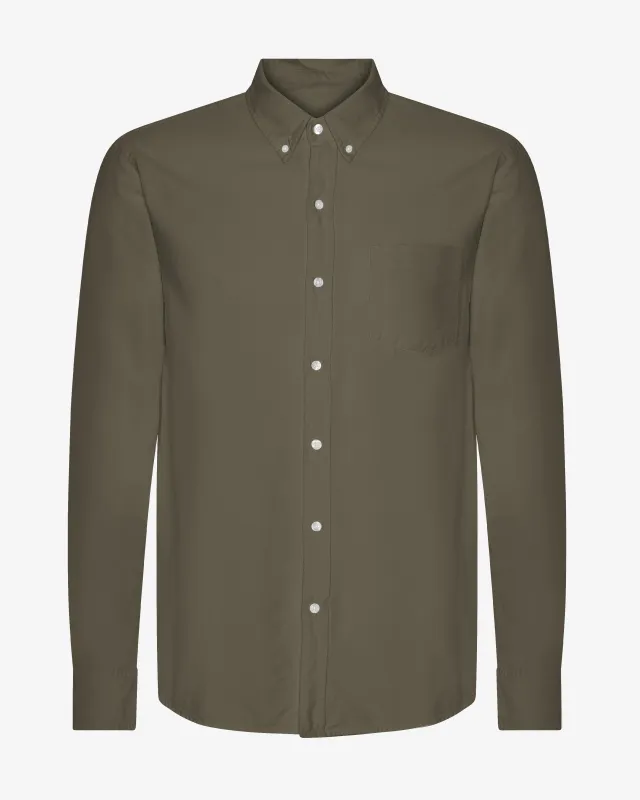 Organic Button Down Shirt - Dusty Olive sold by Colorful Standard