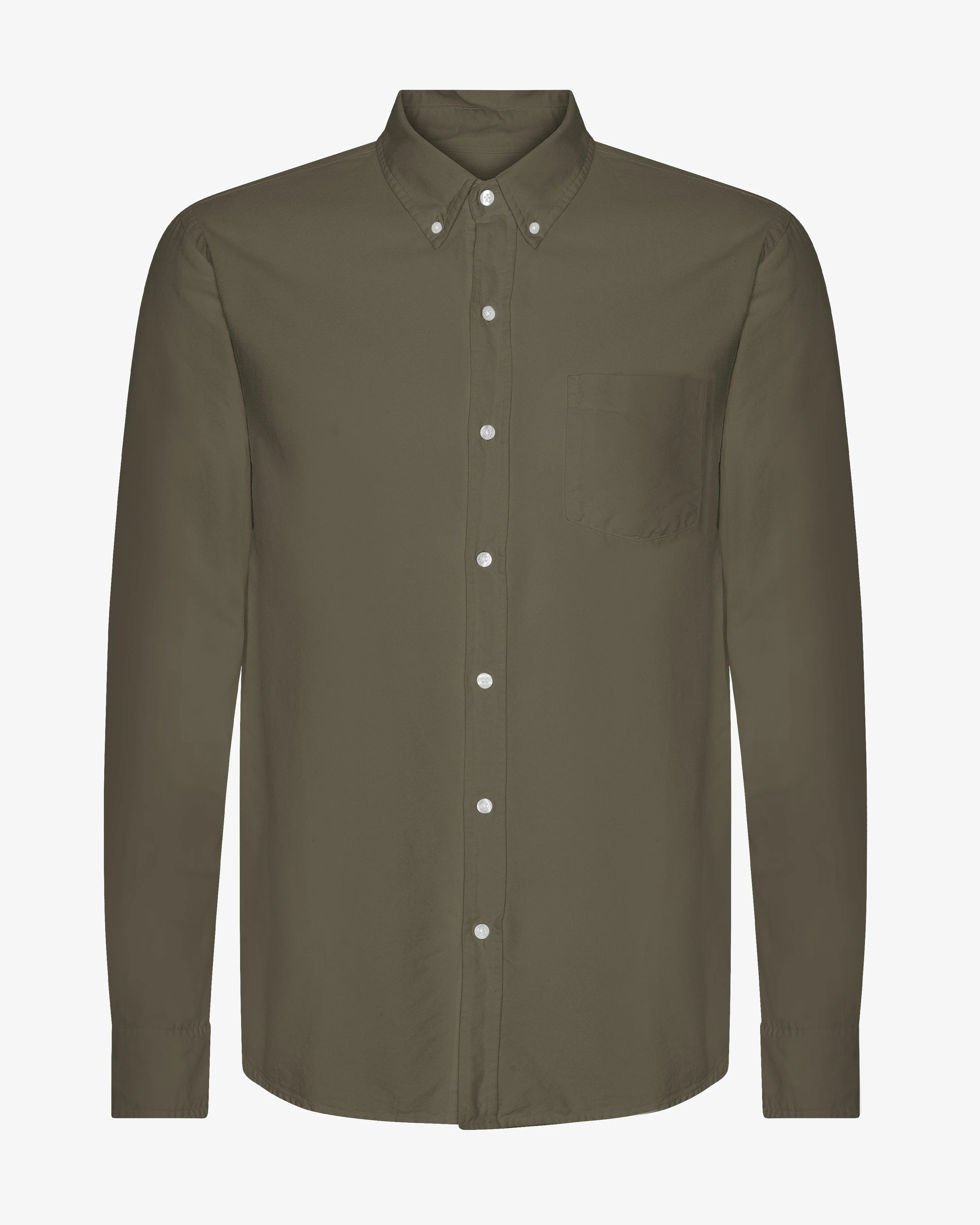 Organic Button Down Shirt - Dusty Olive sold by Colorful Standard