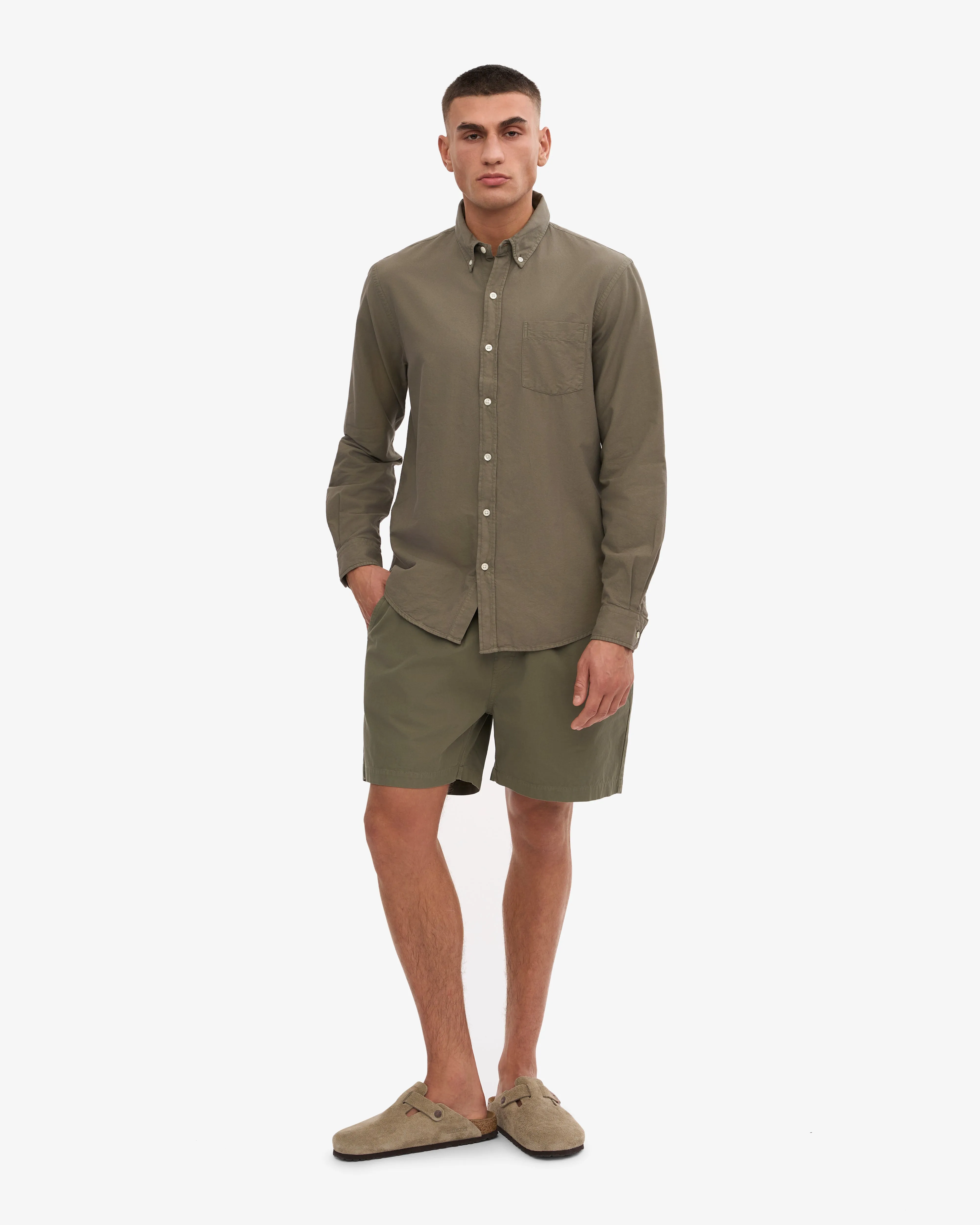 Organic Button Down Shirt - Dusty Olive sold by Colorful Standard product image thumbnail 5