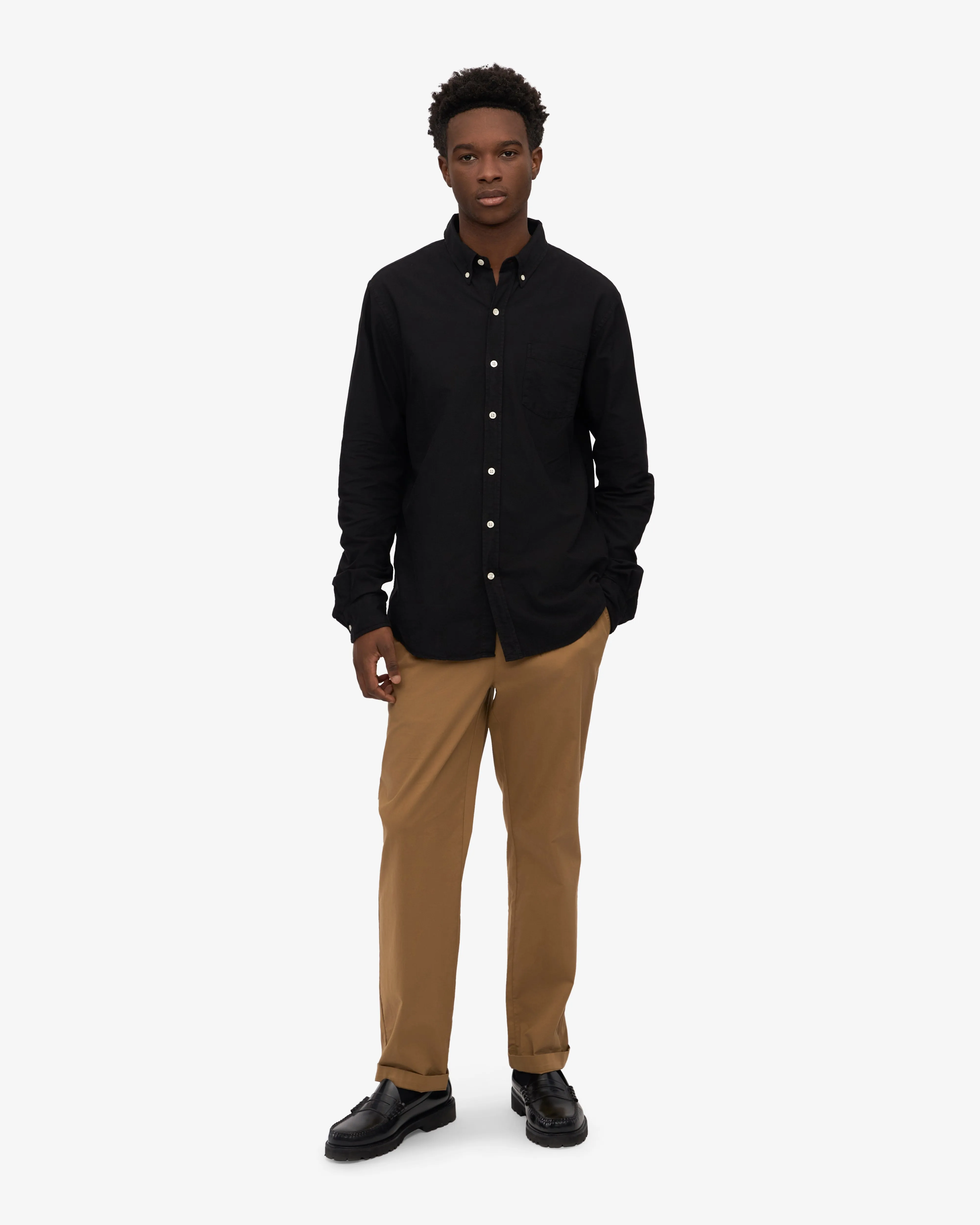 Organic Button Down Shirt - Deep Black sold by Colorful Standard product image thumbnail 5
