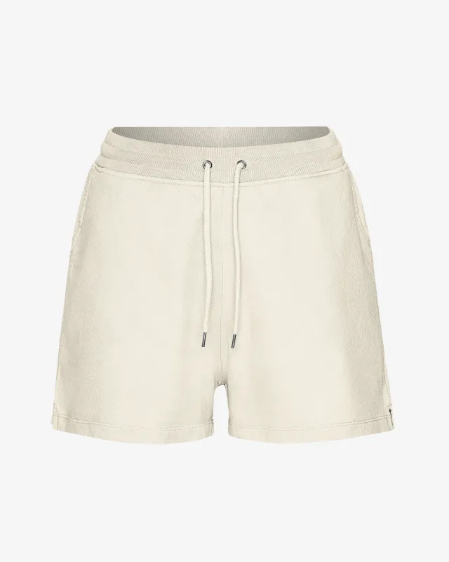 Women Organic Sweatshorts - Ivory White sold by Colorful Standard