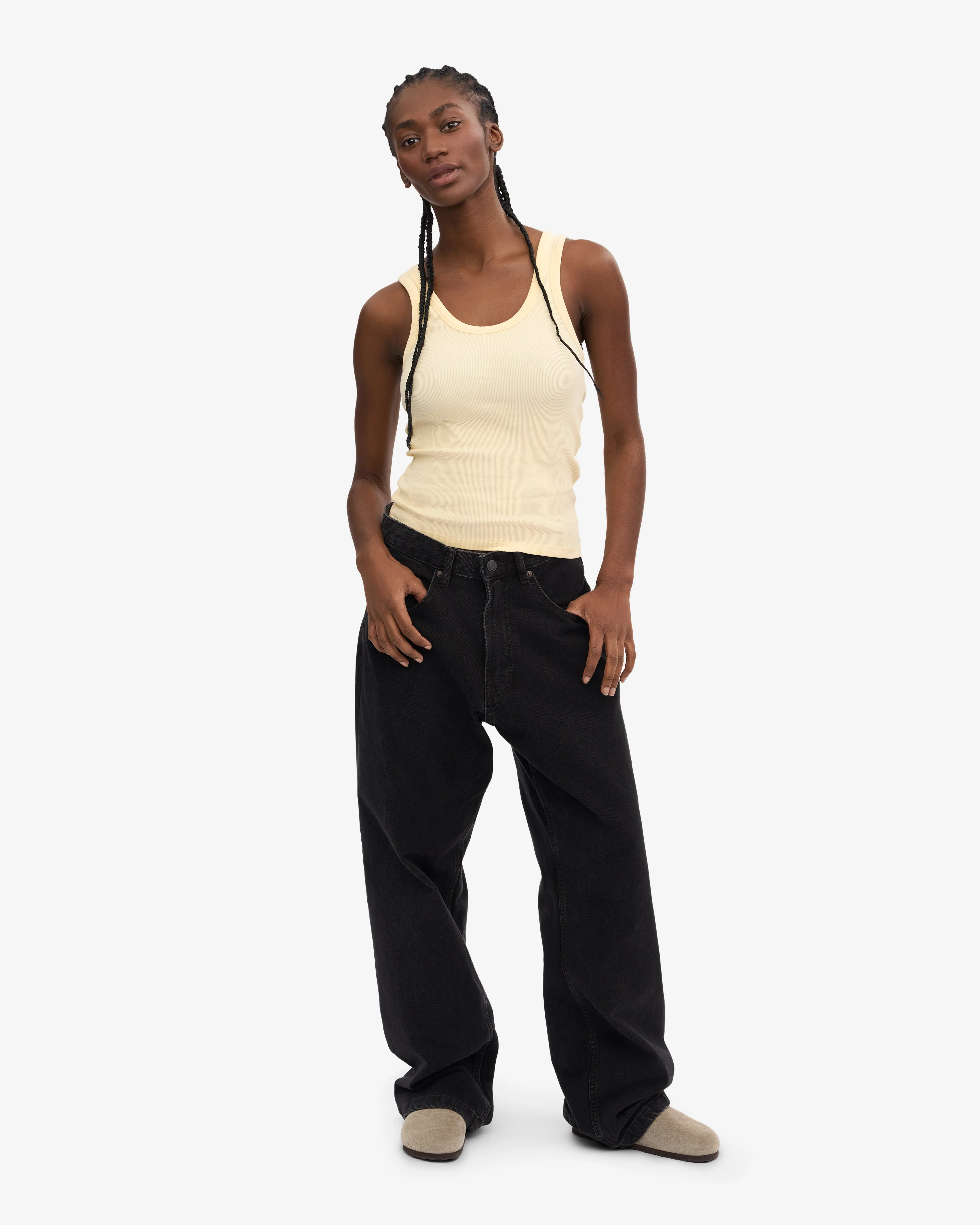 Women Organic Rib Tank Top - Soft Yellow sold by Colorful Standard product image thumbnail 5