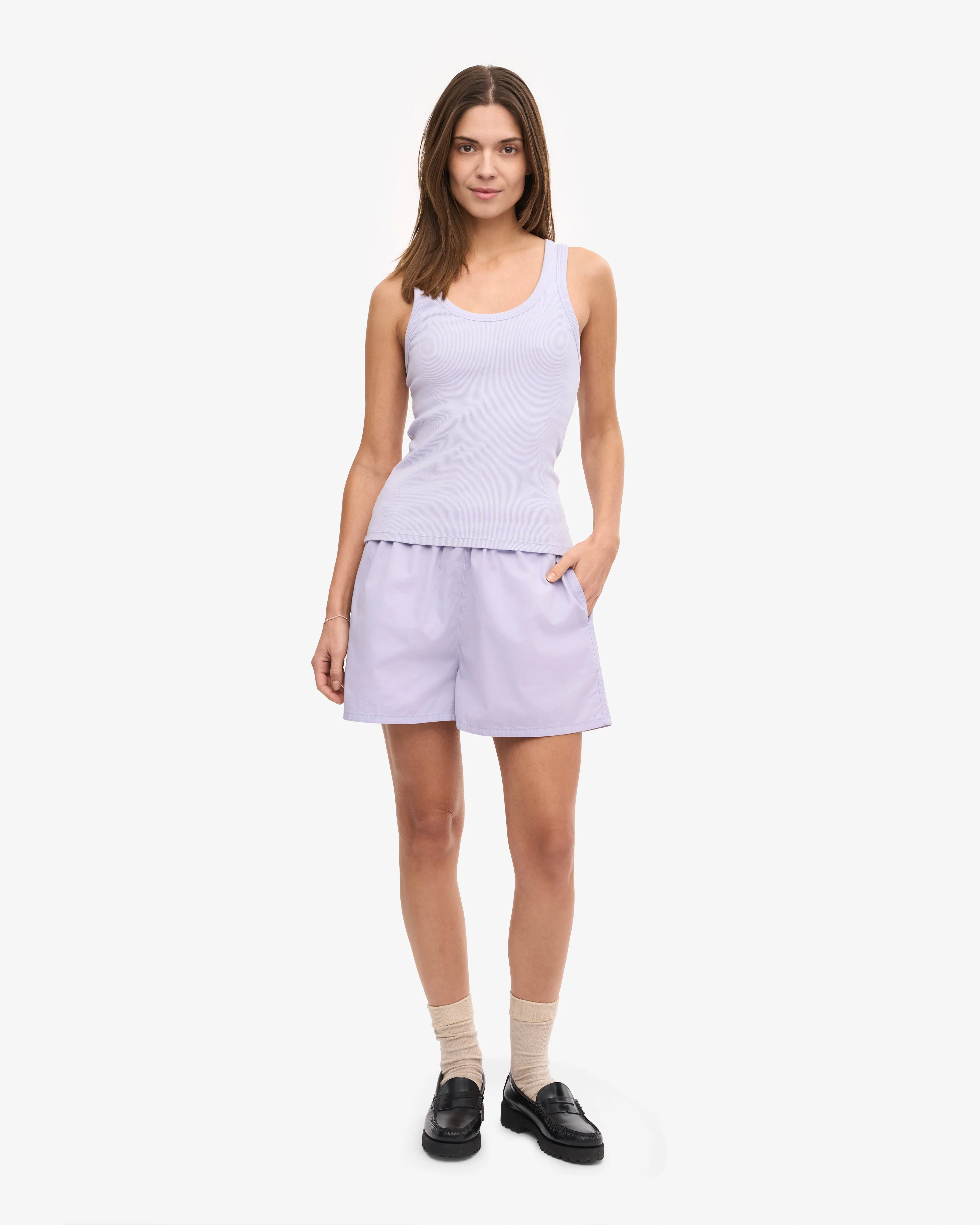 Women Organic Rib Tank Top - Soft Lavender sold by Colorful Standard product image thumbnail 4