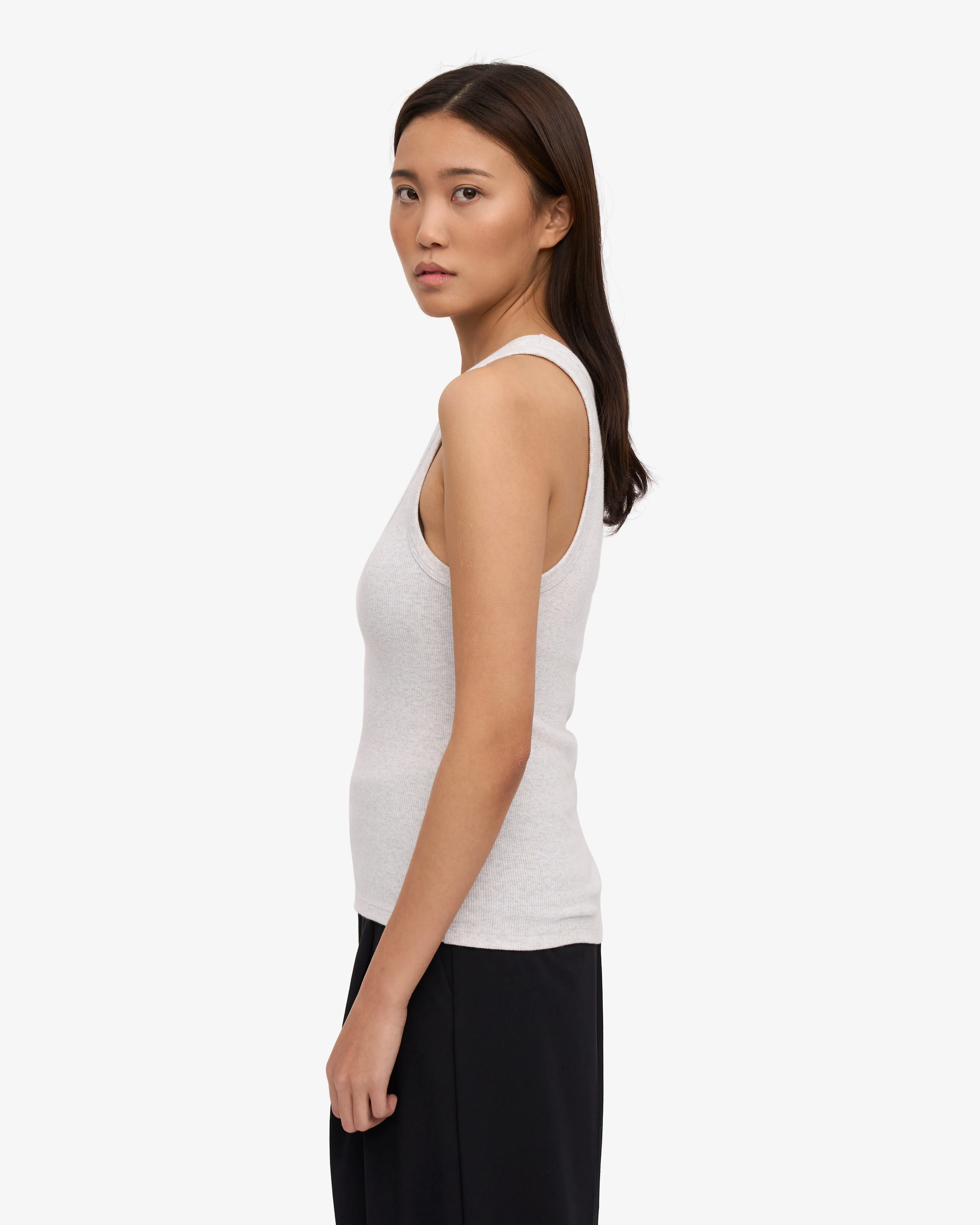 Women Organic Rib Tank Top - Snow Melange sold by Colorful Standard product image thumbnail 3