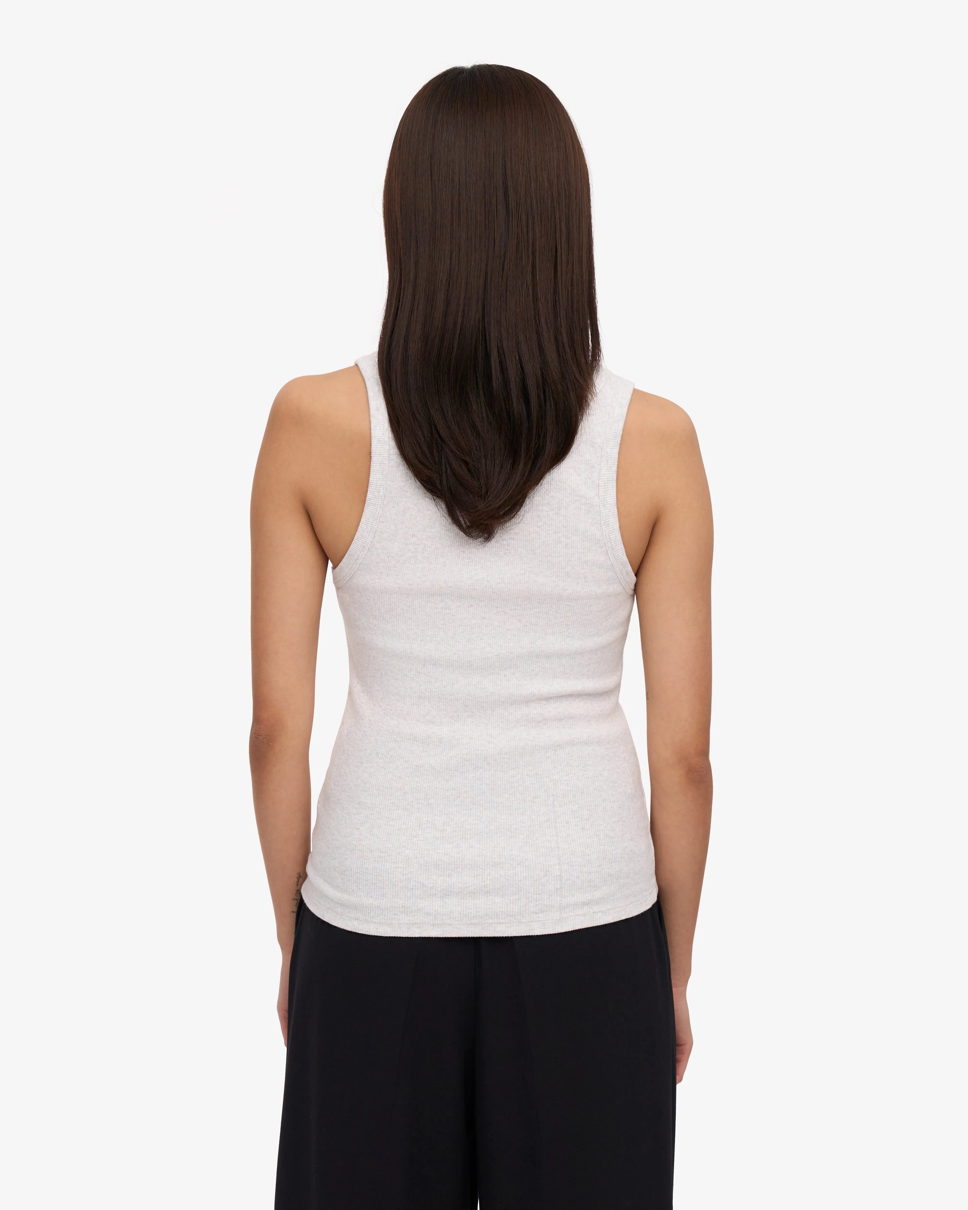 Women Organic Rib Tank Top - Snow Melange sold by Colorful Standard product image thumbnail 4