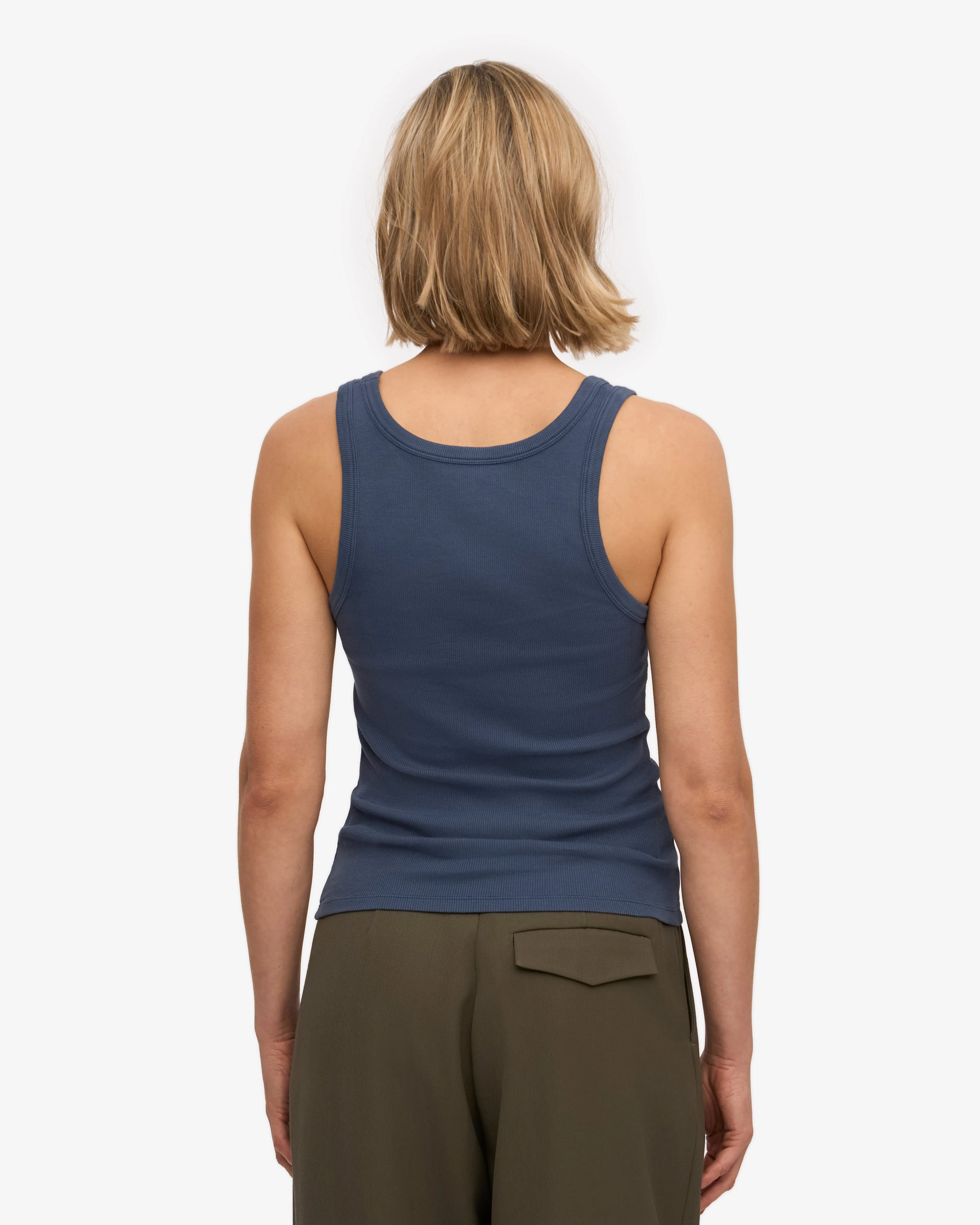 Women Organic Rib Tank Top - Petrol Blue sold by Colorful Standard product image thumbnail 4