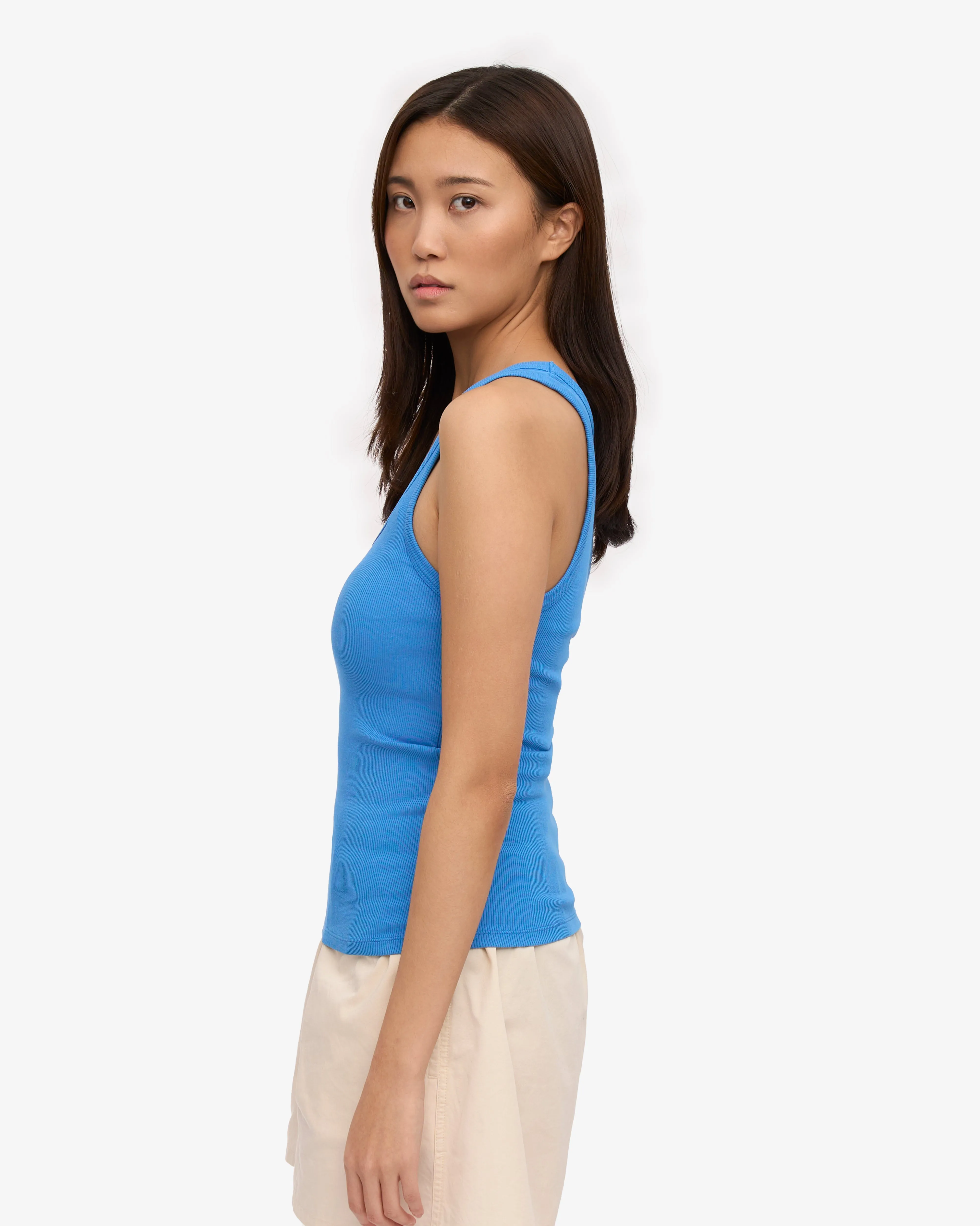 Women Organic Rib Tank Top - Pacific Blue sold by Colorful Standard product image thumbnail 3