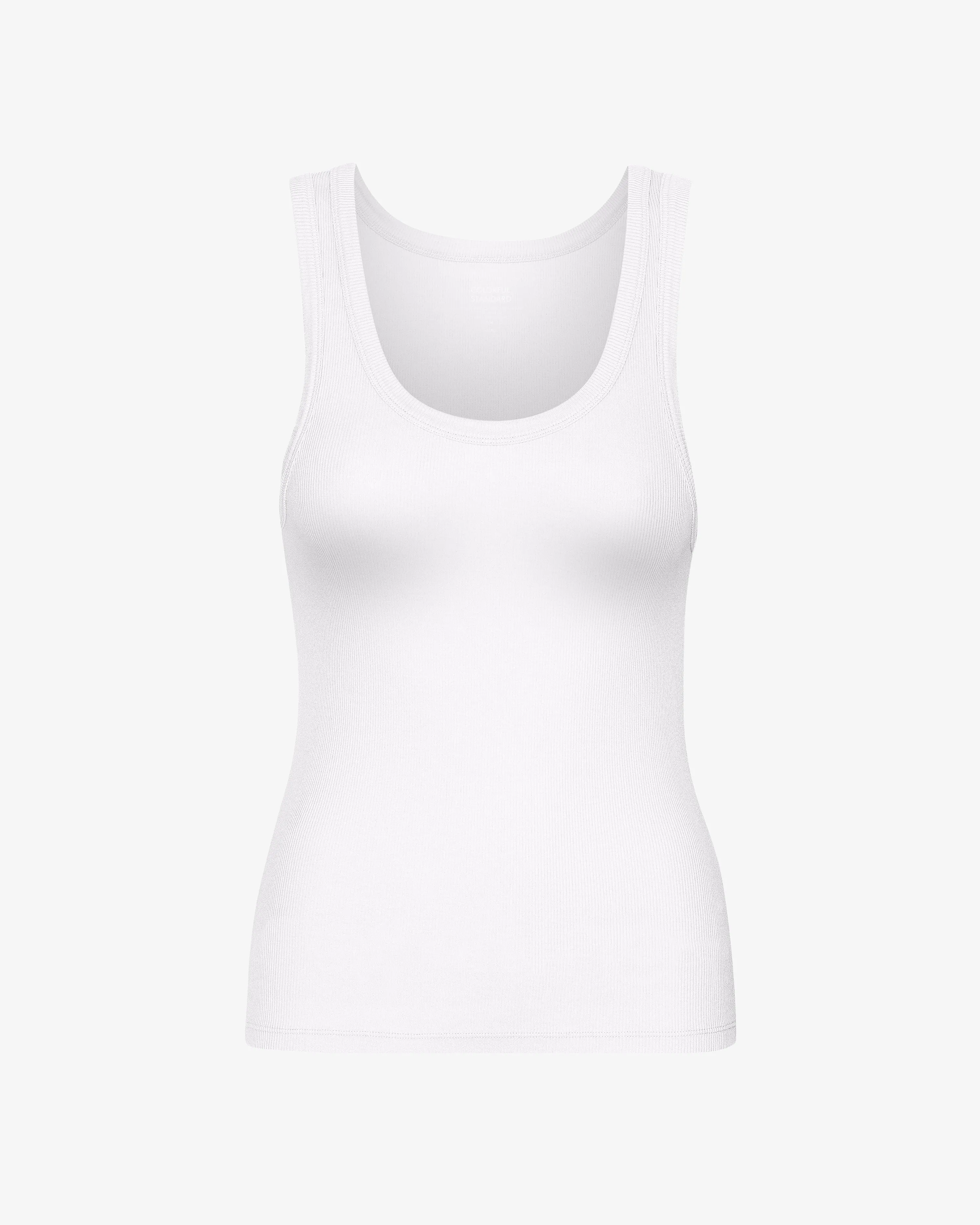 Women Organic Rib Tank Top - Optical White sold by Colorful Standard