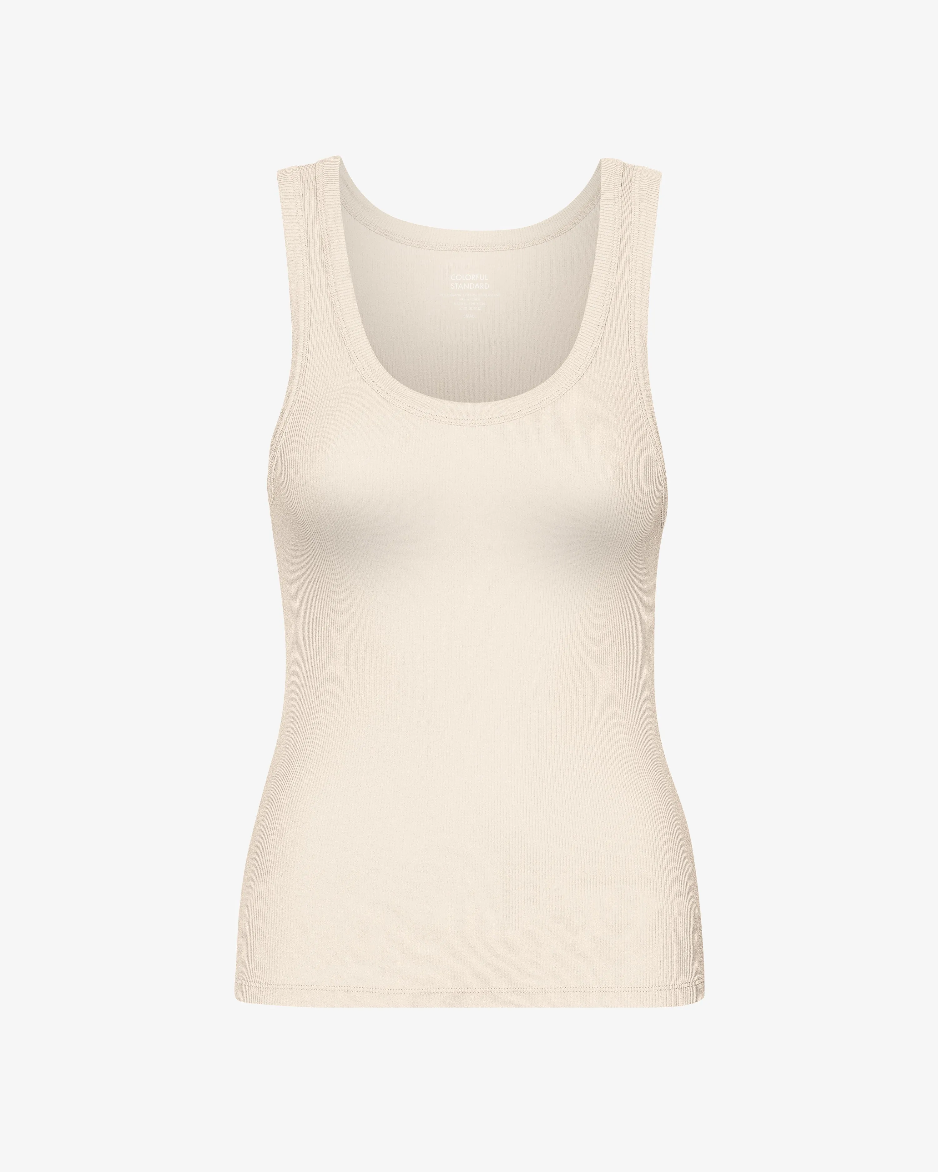 Women Organic Rib Tank Top - Ivory White sold by Colorful Standard