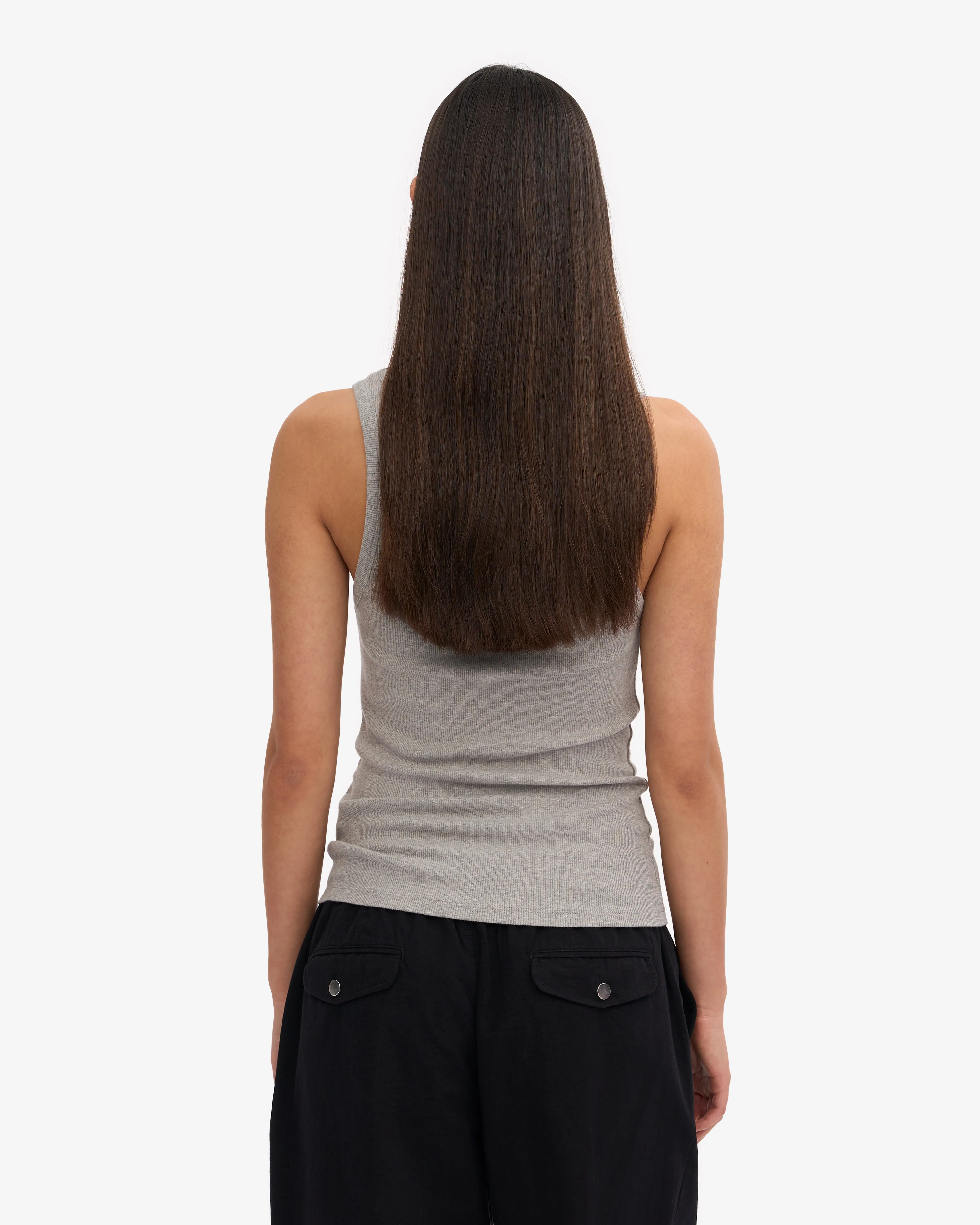 Women Organic Rib Tank Top - Heather Grey sold by Colorful Standard product image thumbnail 4
