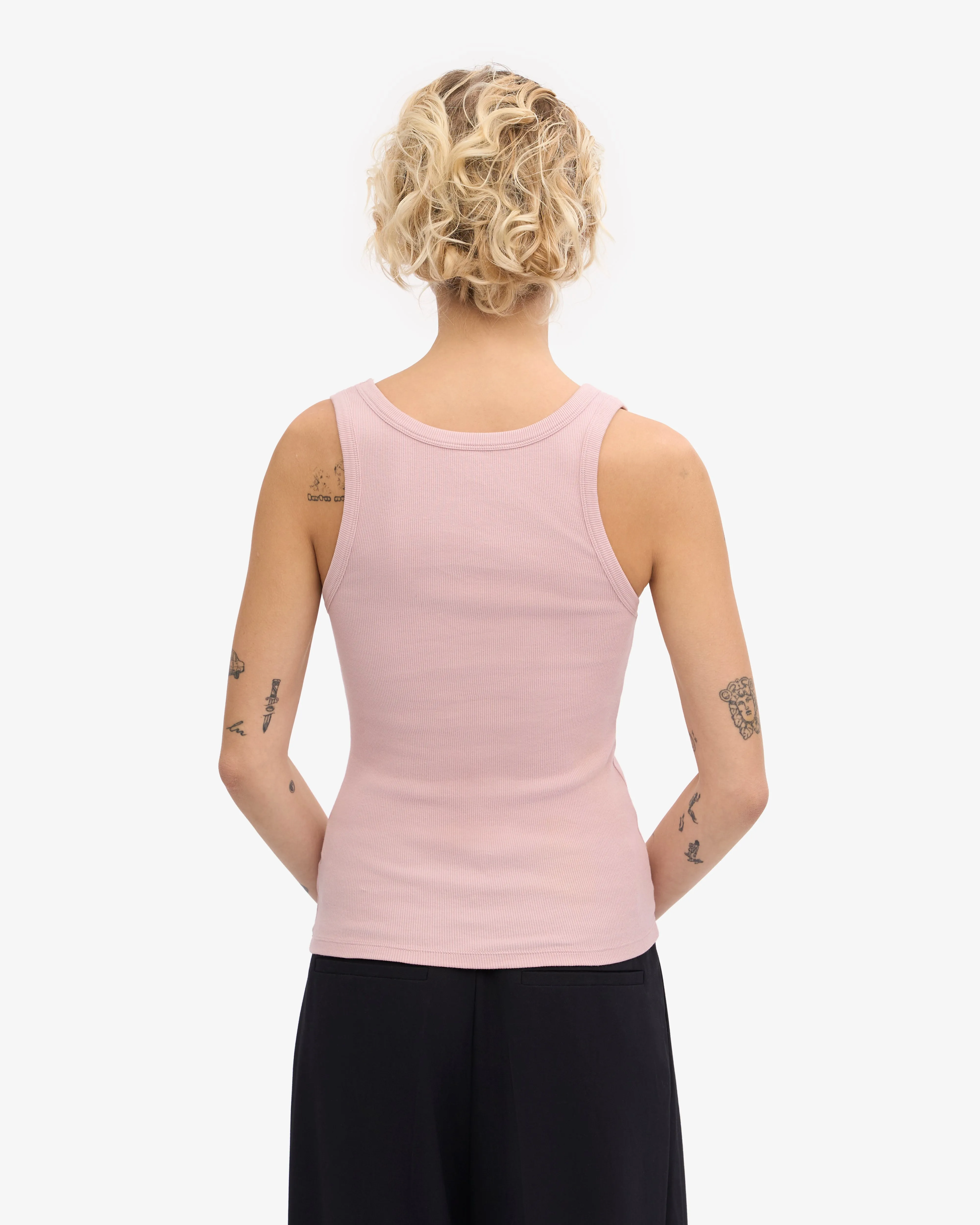 Women Organic Rib Tank Top - Faded Pink sold by Colorful Standard product image thumbnail 4