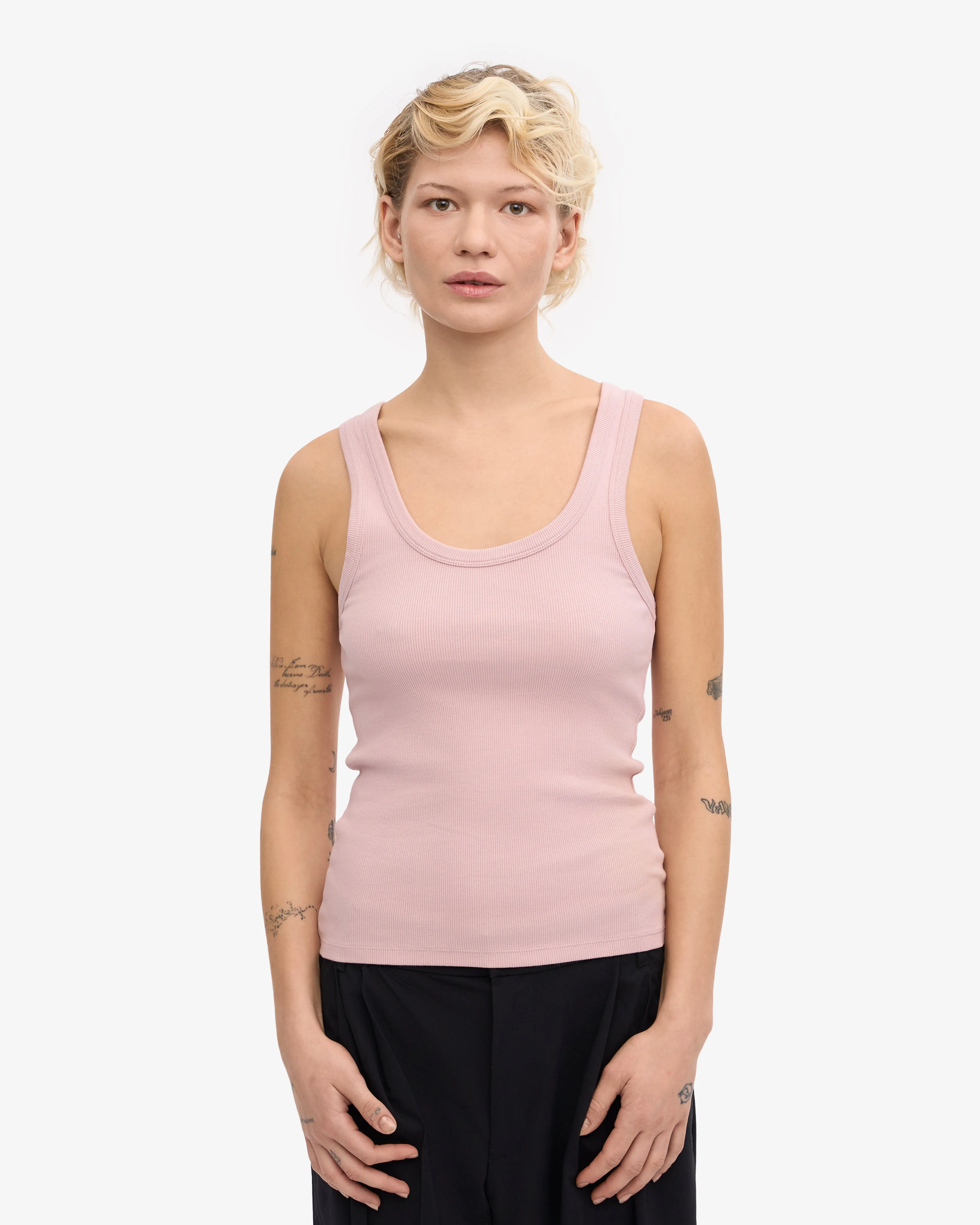 Women Organic Rib Tank Top - Faded Pink sold by Colorful Standard product image thumbnail 2