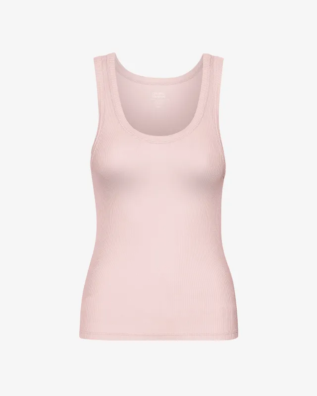 Women Organic Rib Tank Top - Faded Pink sold by Colorful Standard
